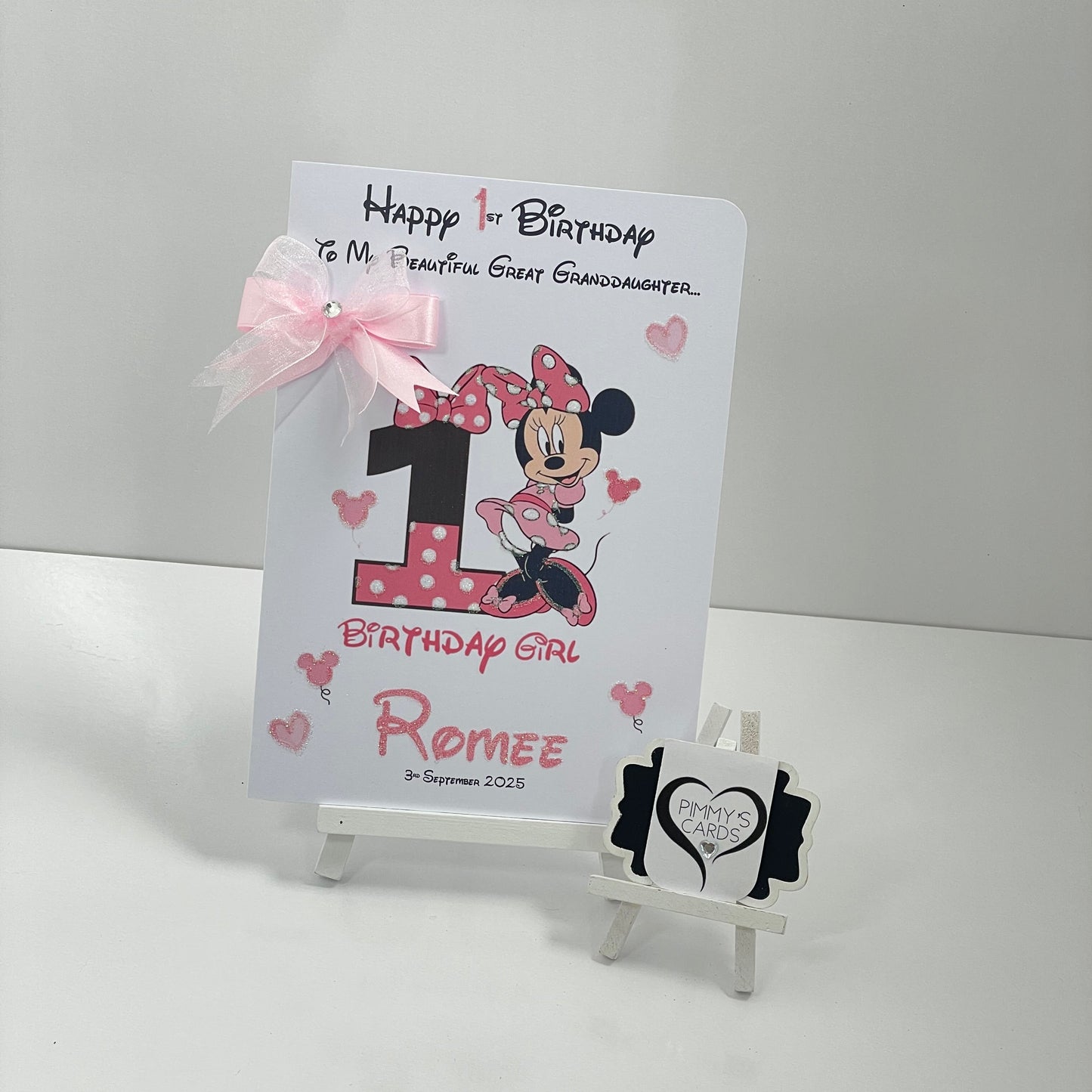 Minnie Mouse Birthday Girl Theme Card