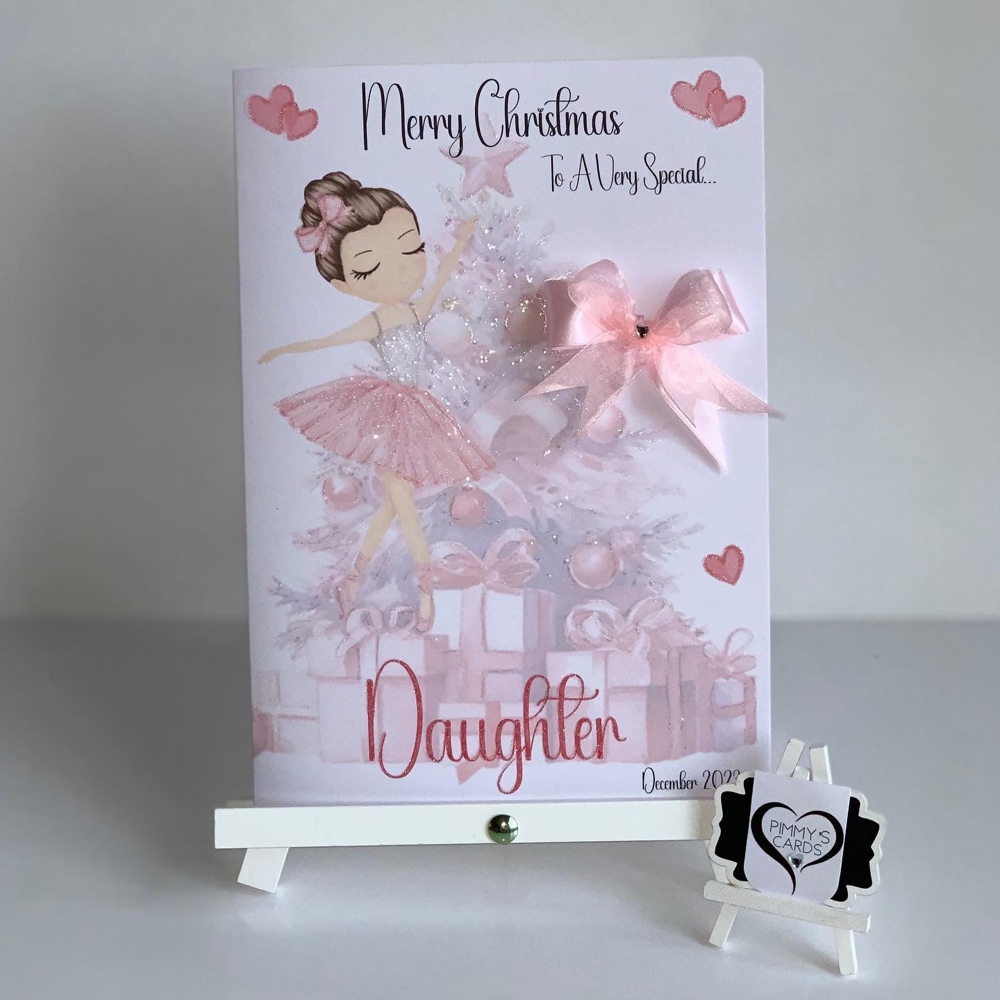 Brown Hair Fairy Christmas Tree Pink Theme