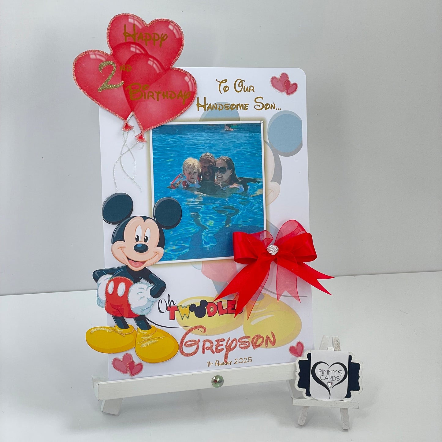 Mickey Mouse Theme Photo 3D Pop Out Card