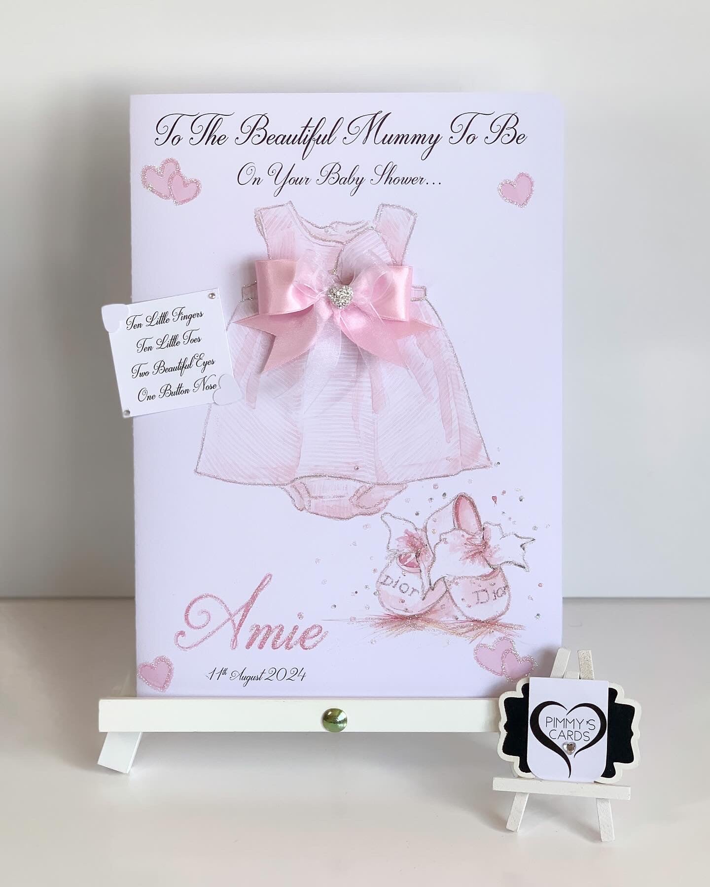 Pink Bow Baby Dress Mummy To Be