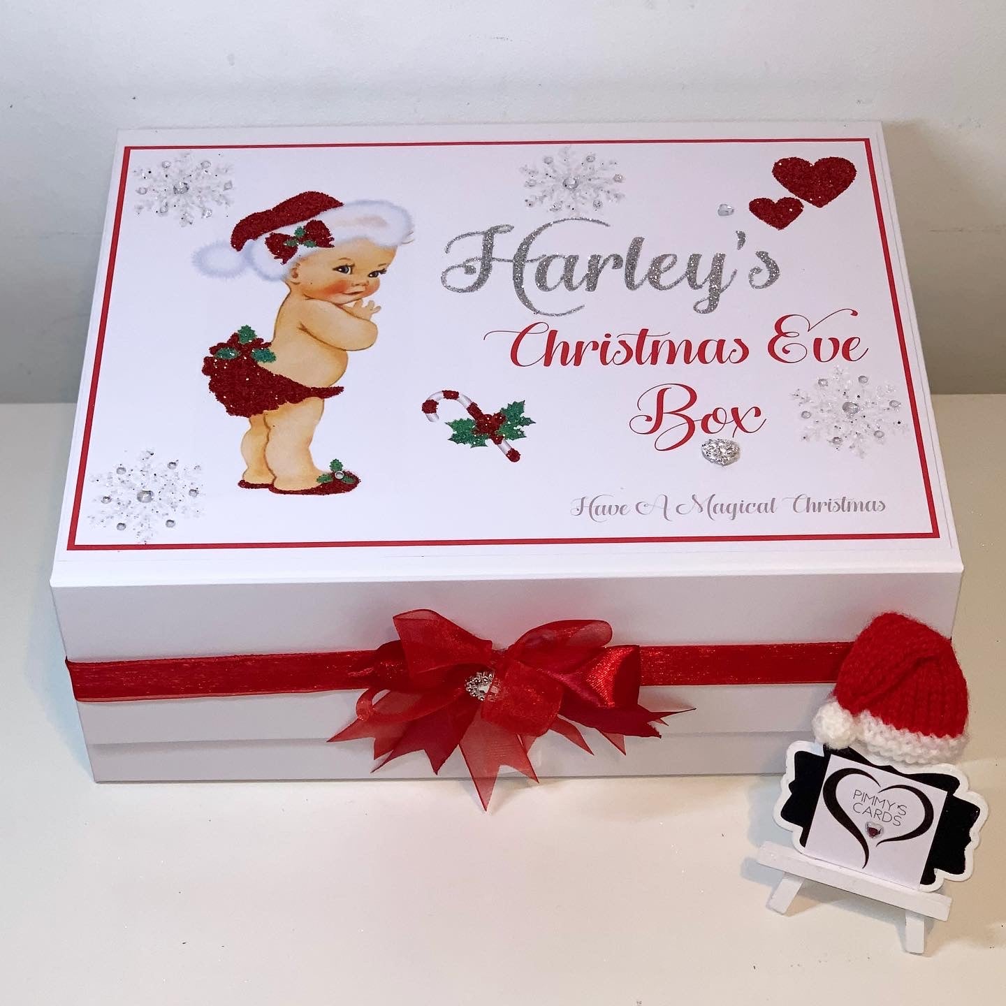 Christmas Baby Santa Hat Christmas Eve Box