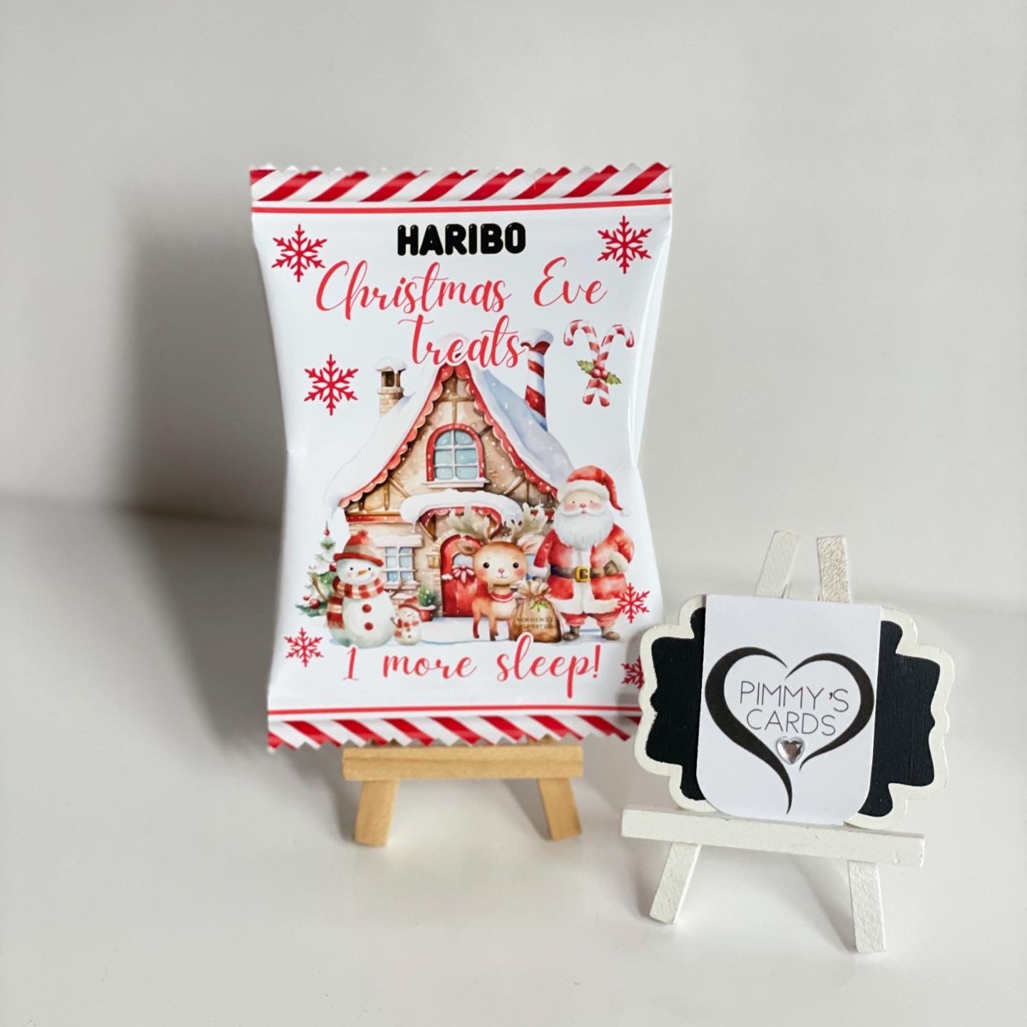 Christmas 3D Treat Box Set With x2 Haribo Packets Of Sweets