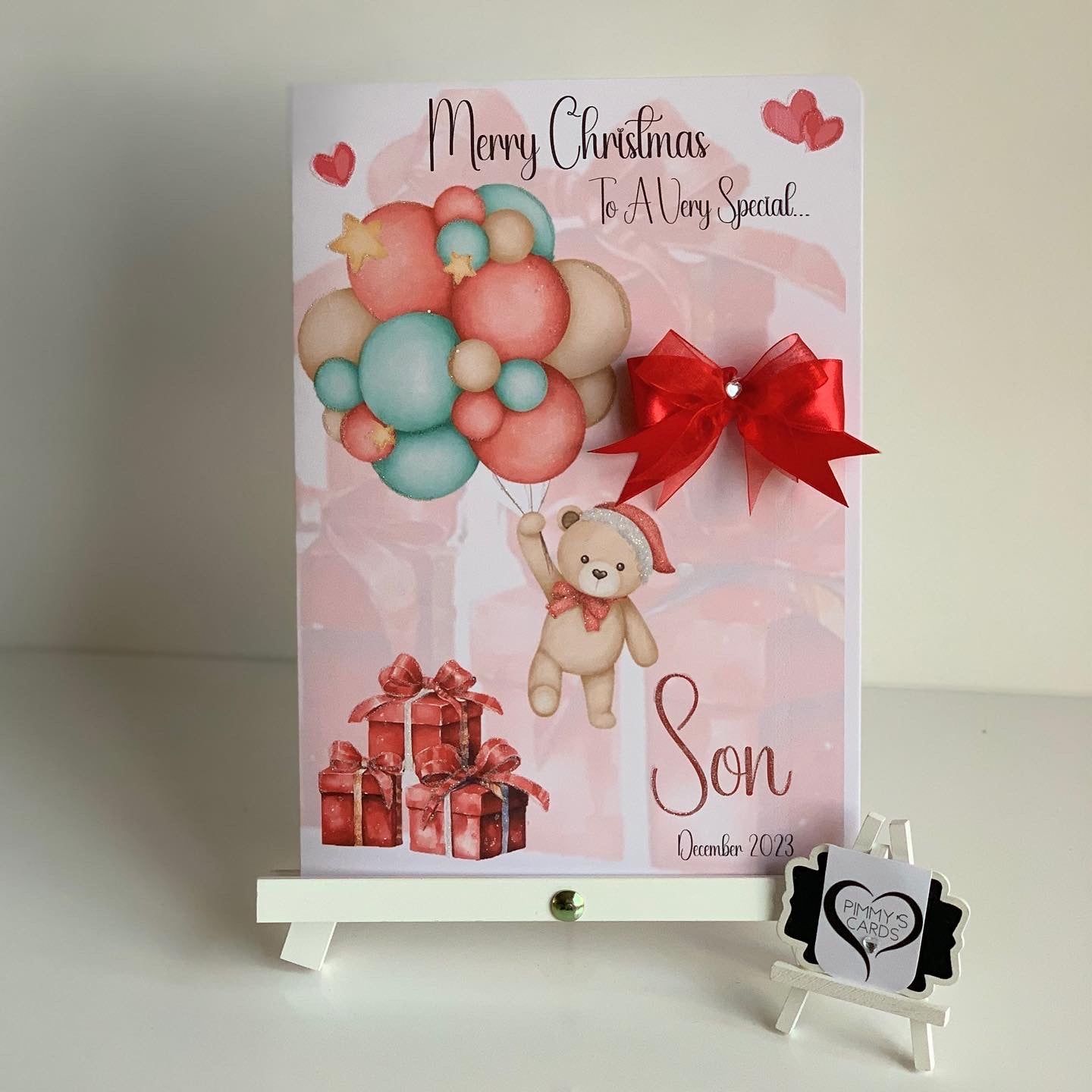 Christmas Balloon Teddy With Presents