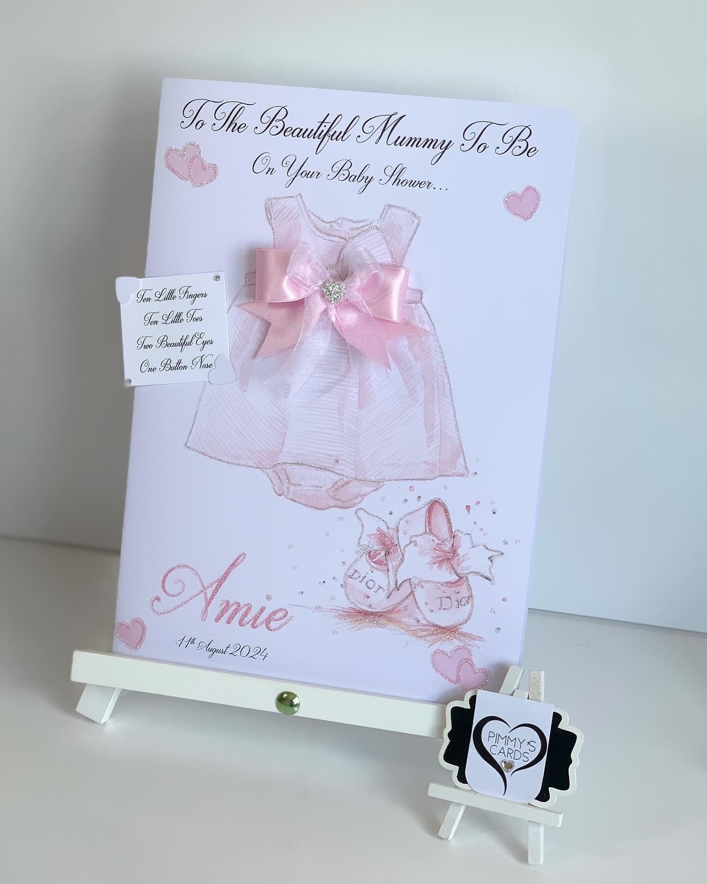 Pink Bow Baby Dress Mummy To Be