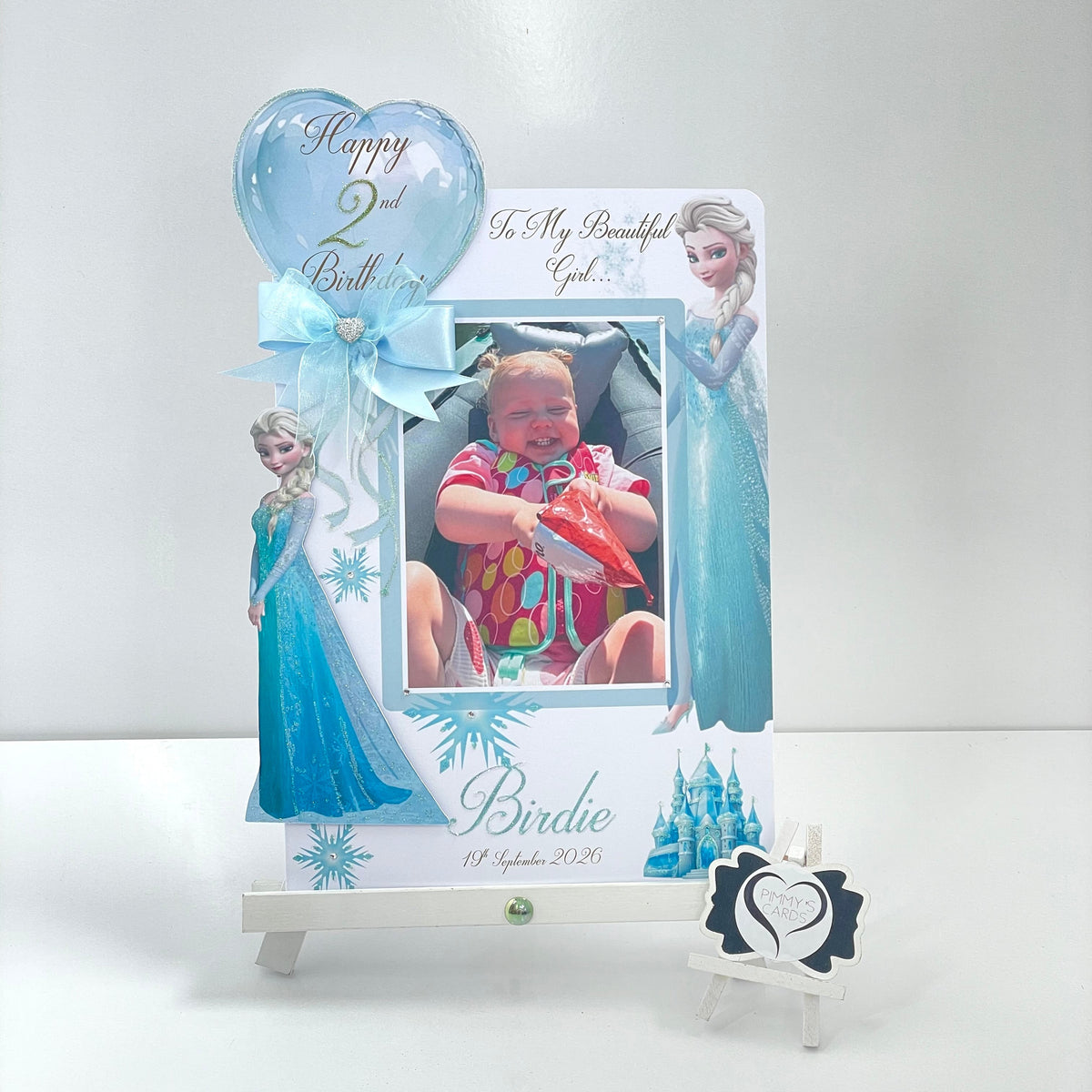 Frozen Elsa Theme Photo 3D Pop Out Card