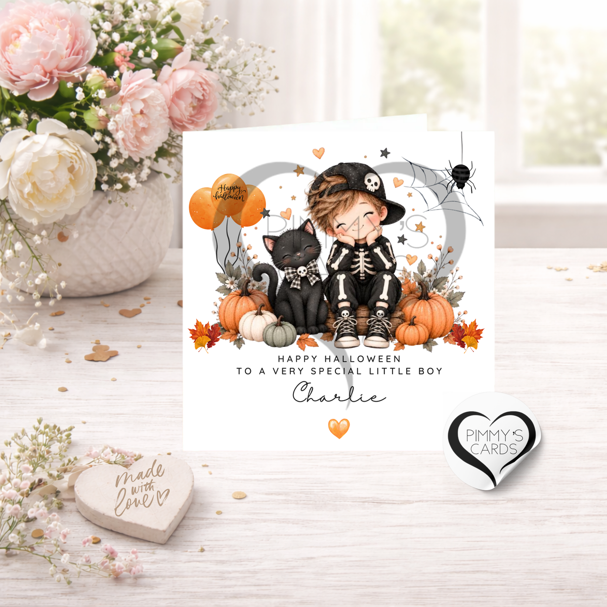 Happy Halloween Little Boy Theme- Classic Card