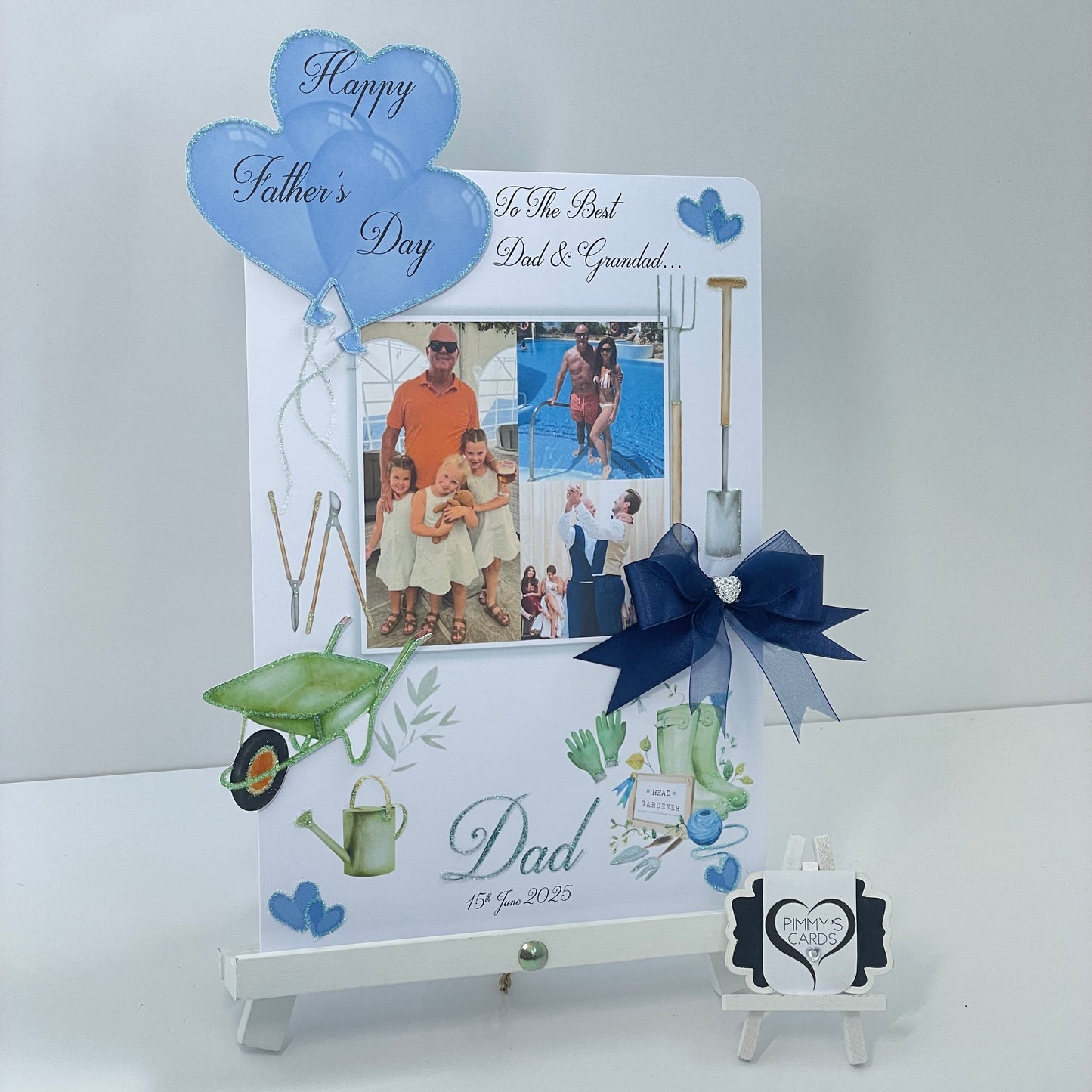 Gardening Theme Photo 3D Pop Out Card
