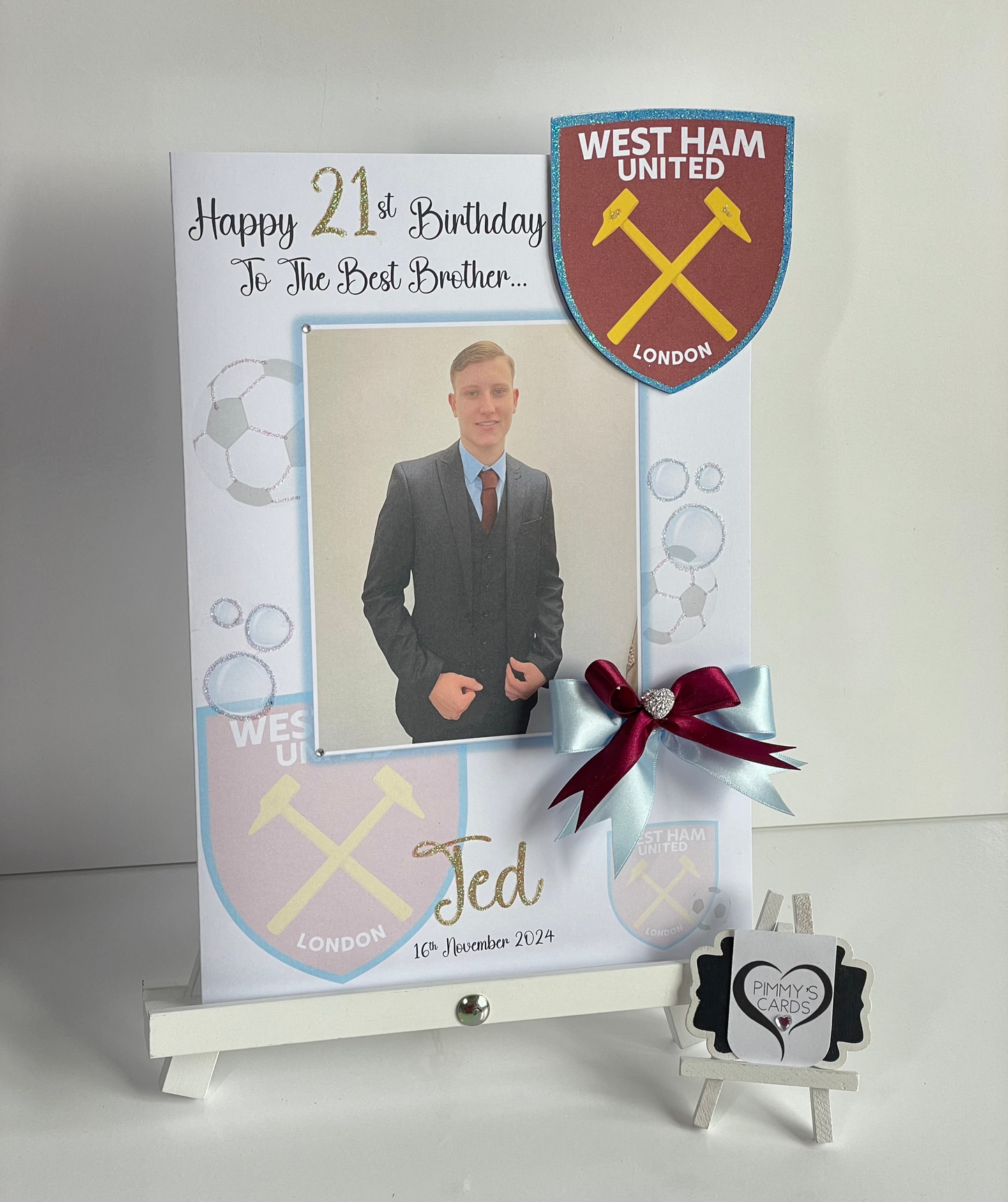3D Pop Out West Ham Photo Card