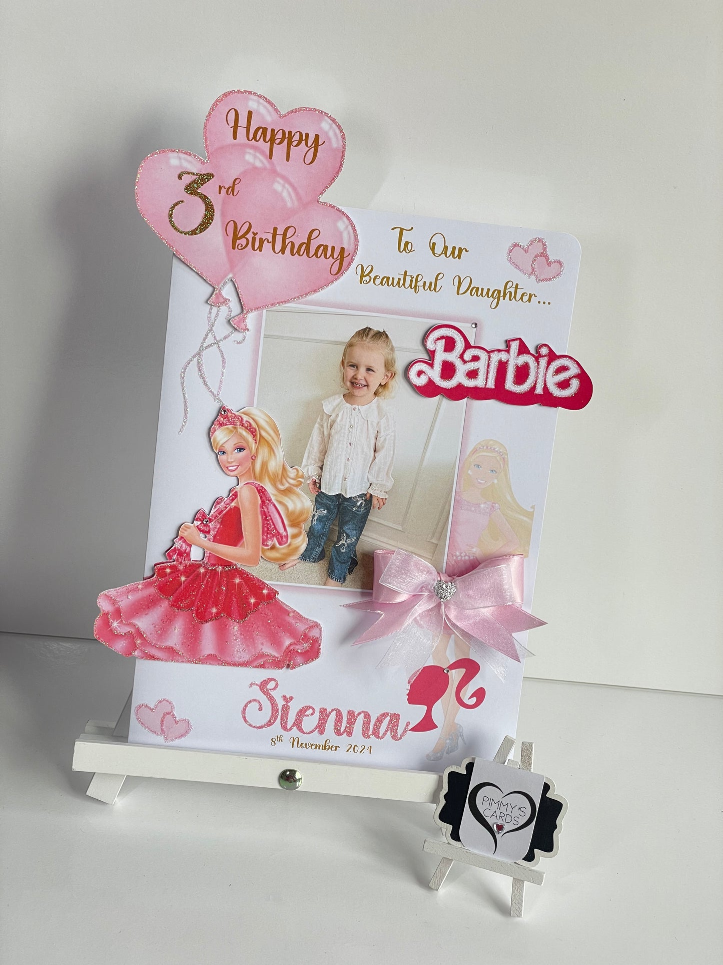 Barbie Theme 3D Pop Out Card