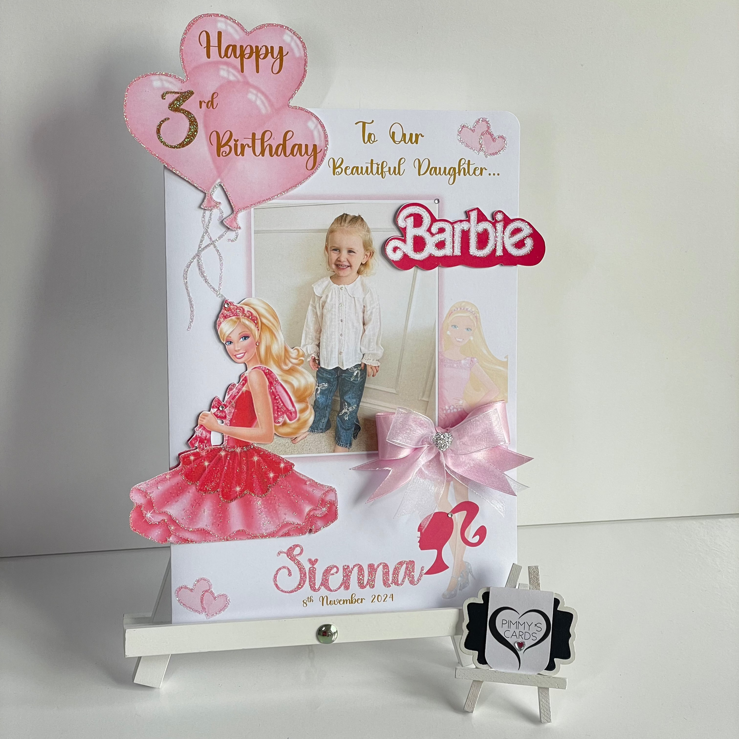 Barbie Theme 3D Pop Out Card