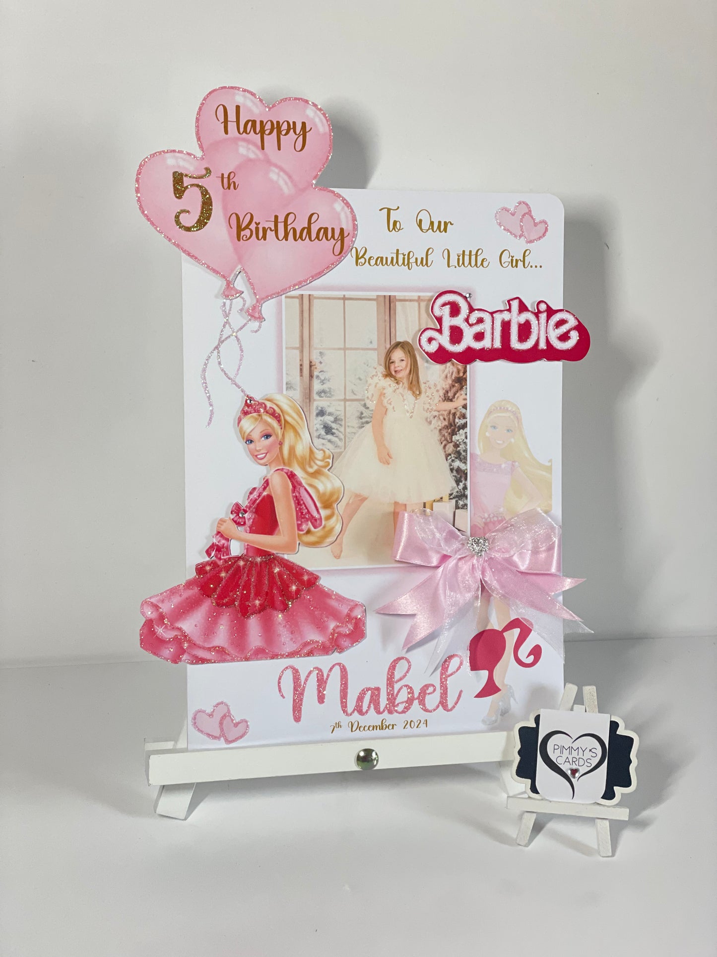 Barbie Theme 3D Pop Out Card
