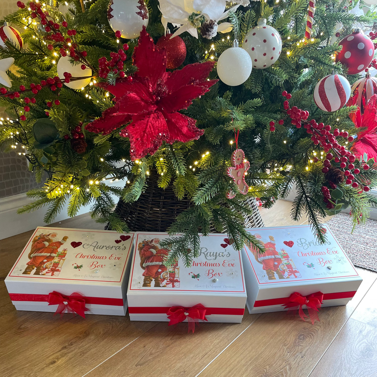 Christmas Eve Box With Traditional Father Christmas