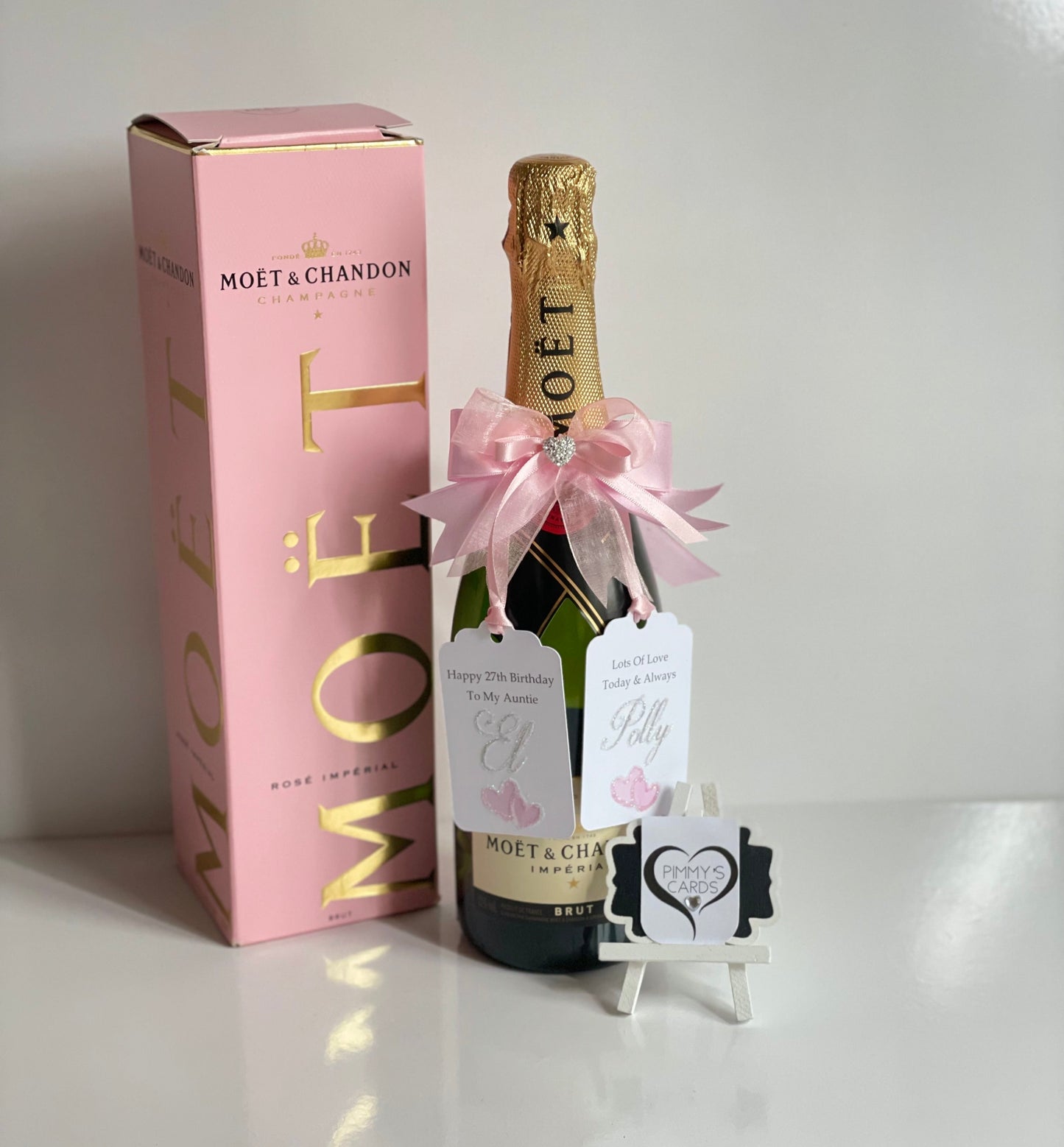 Bottle tags for birthday gifts