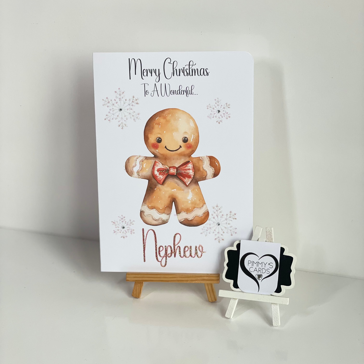 Red Gingerbread-Generic Christmas Cards-Son