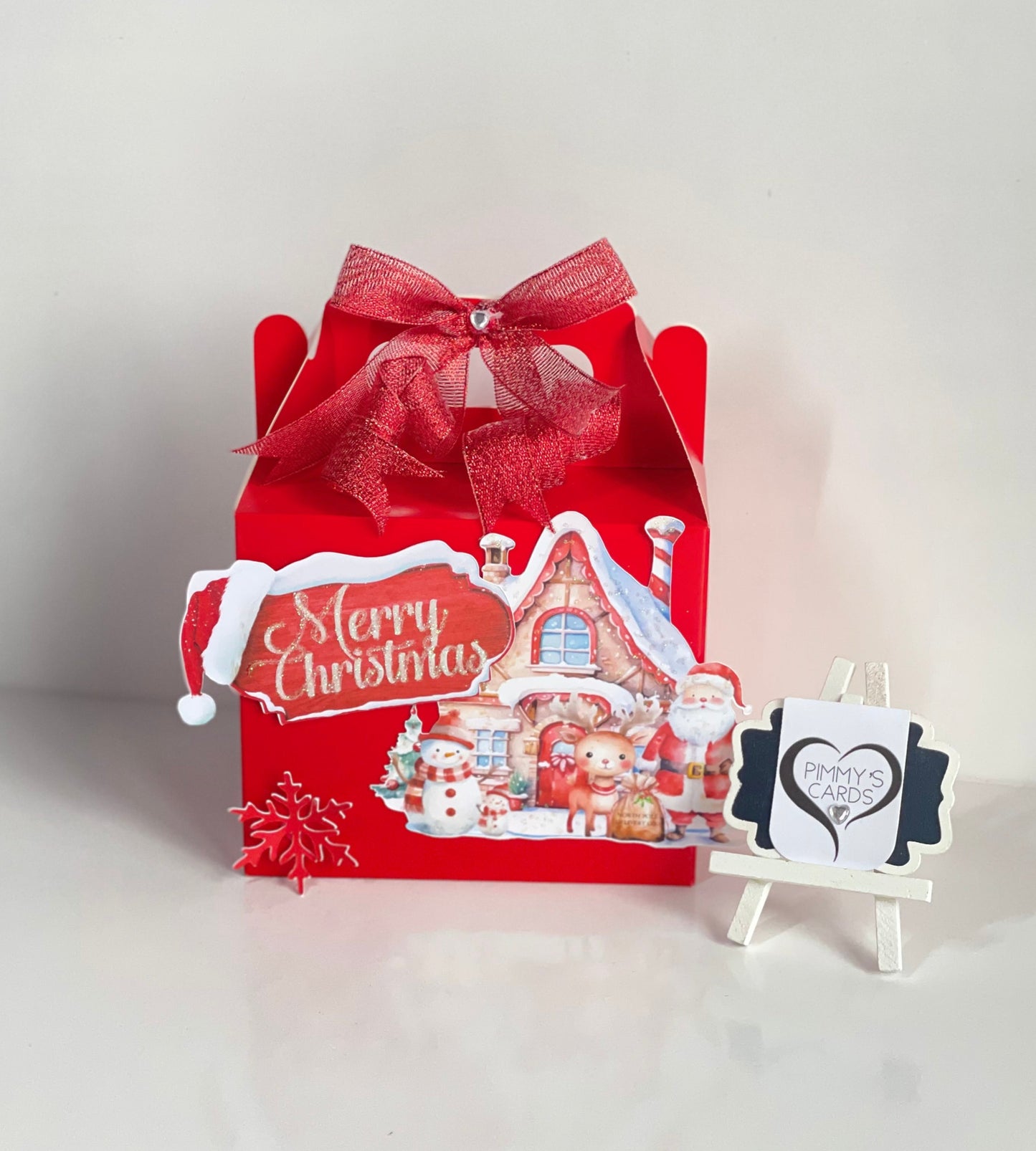 Christmas 3D Treat Box Set With x2 Haribo Packets Of Sweets