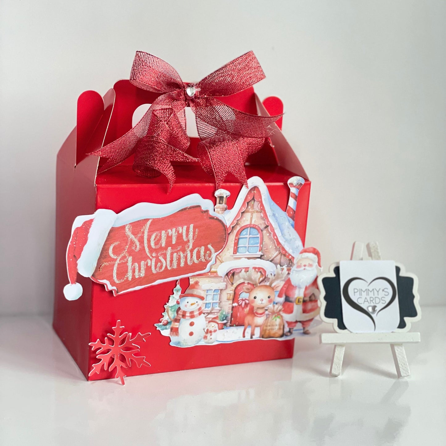 Christmas 3D Treat Box Set With x2 Haribo Packets Of Sweets