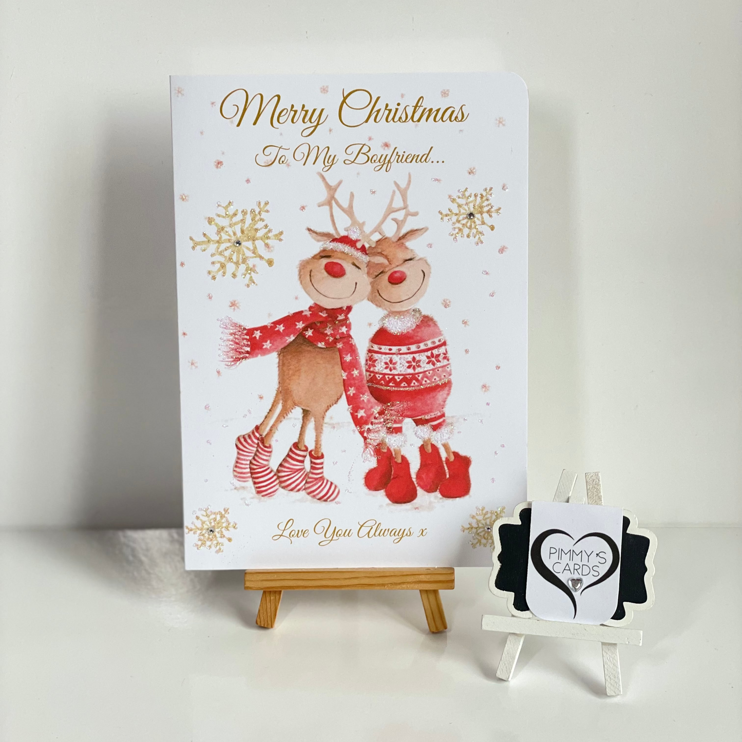 Reindeer Couple-Generic Christmas Cards