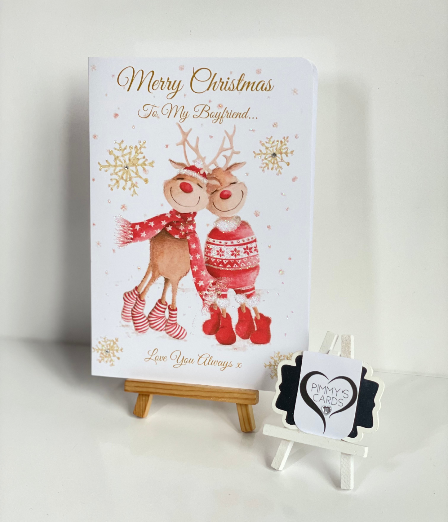Reindeer Couple-Generic Christmas Cards