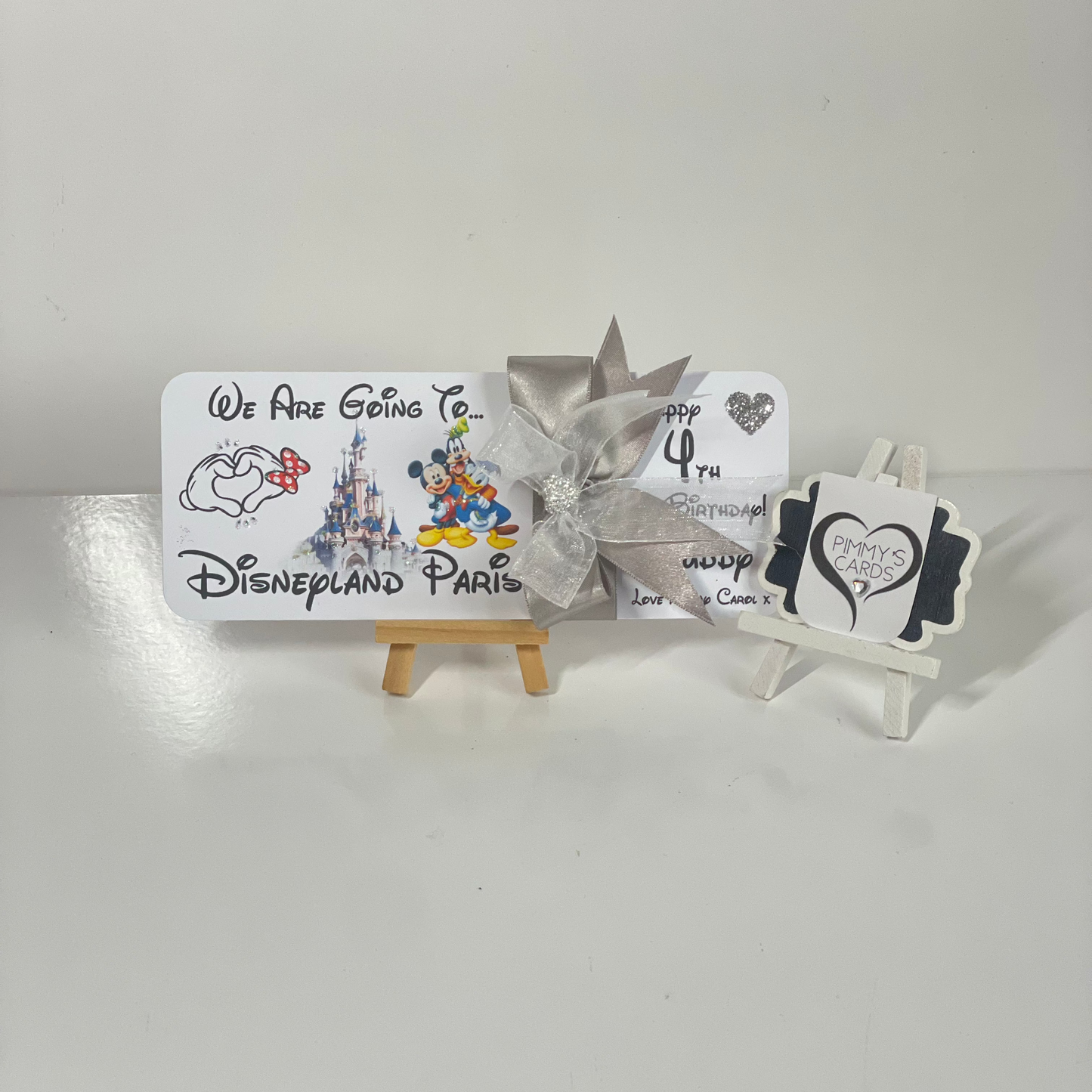 Reveal Boarding Pass Ticket- Disneyland Paris Mix Of Characters