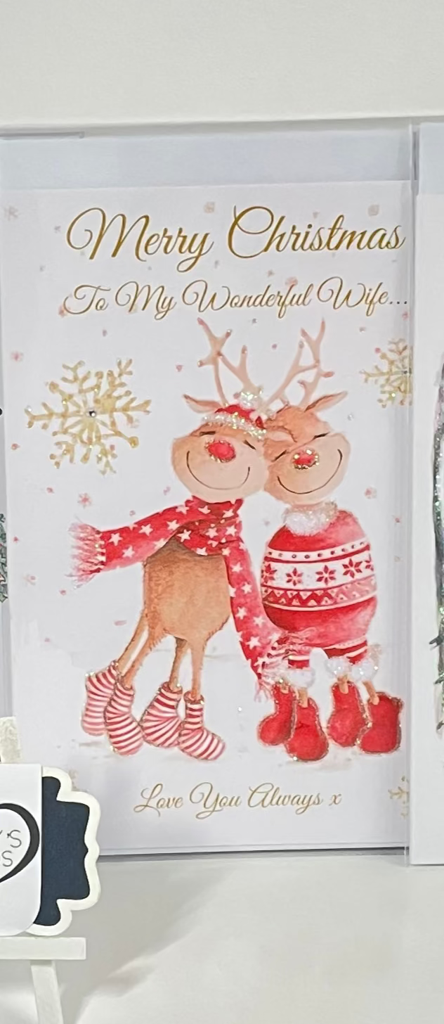 Reindeer Couple-Generic Christmas Cards