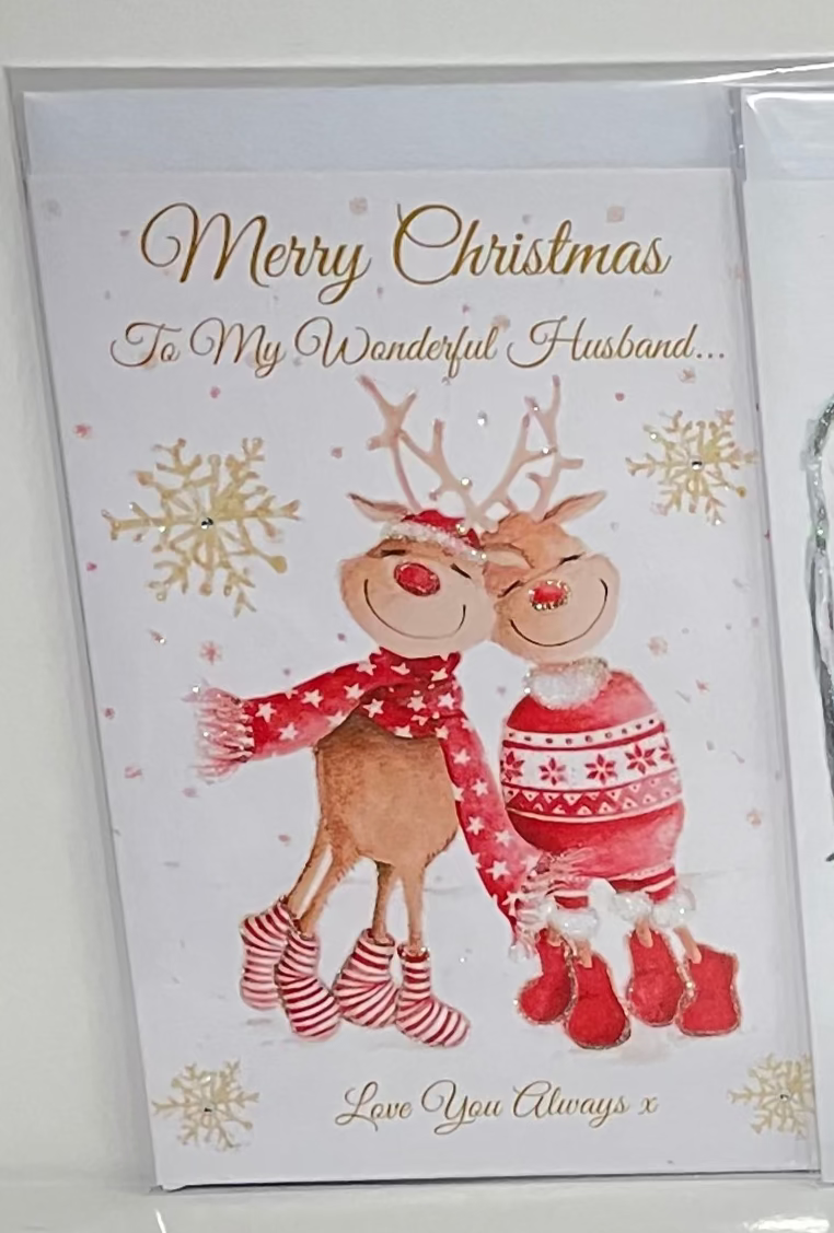 Reindeer Couple-Generic Christmas Cards