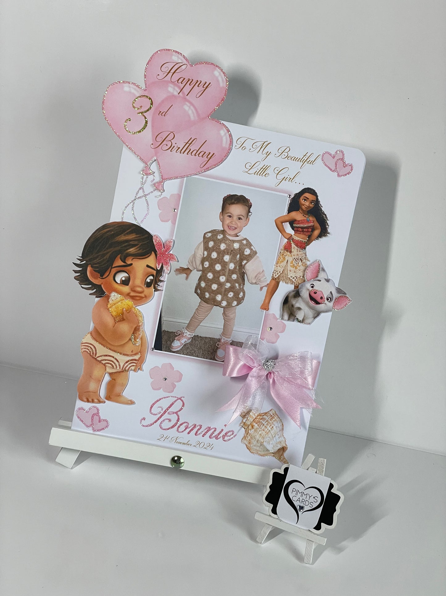 Moana Theme 3D Pop Out Card