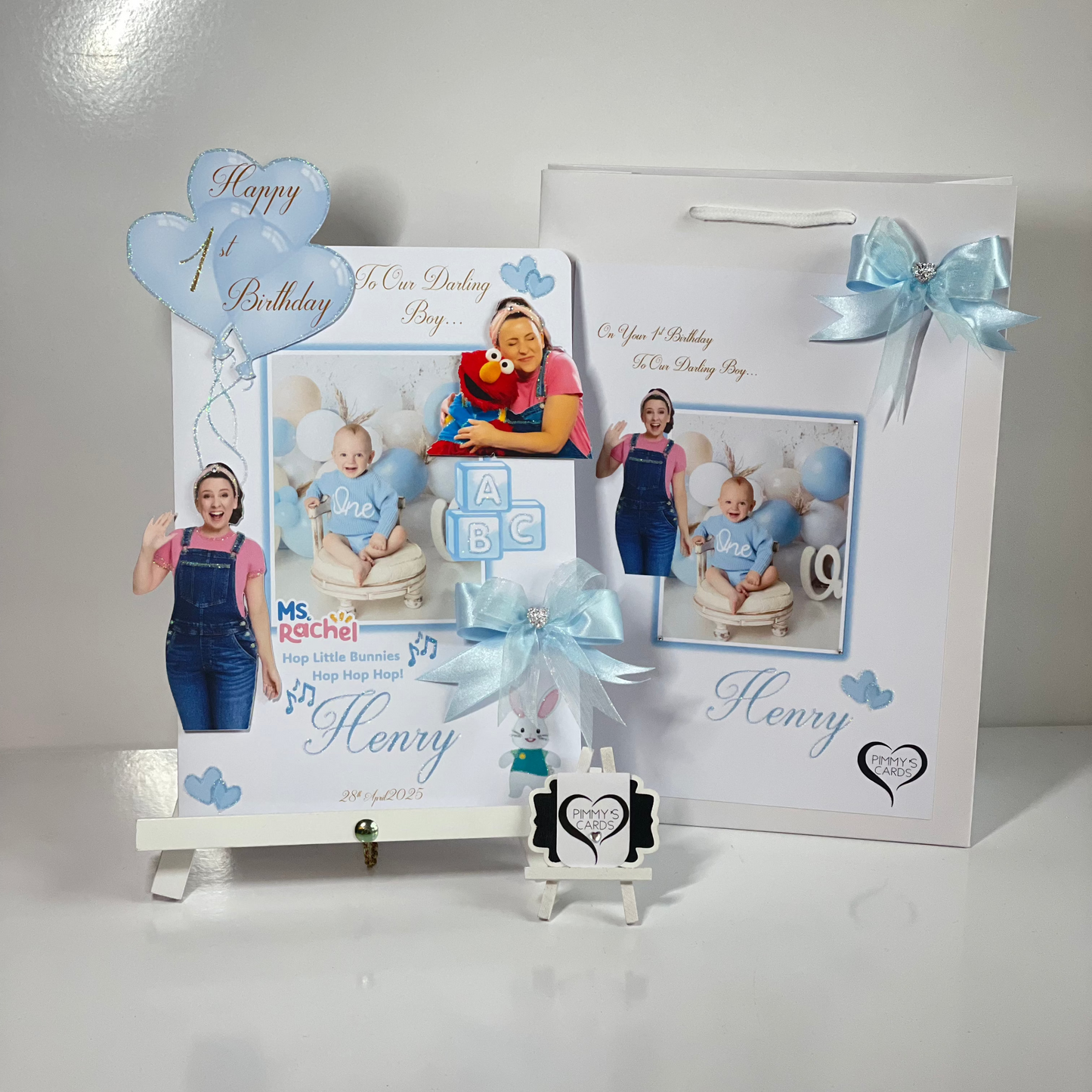 Miss Rachel Theme Photo 3D Pop Out Card
