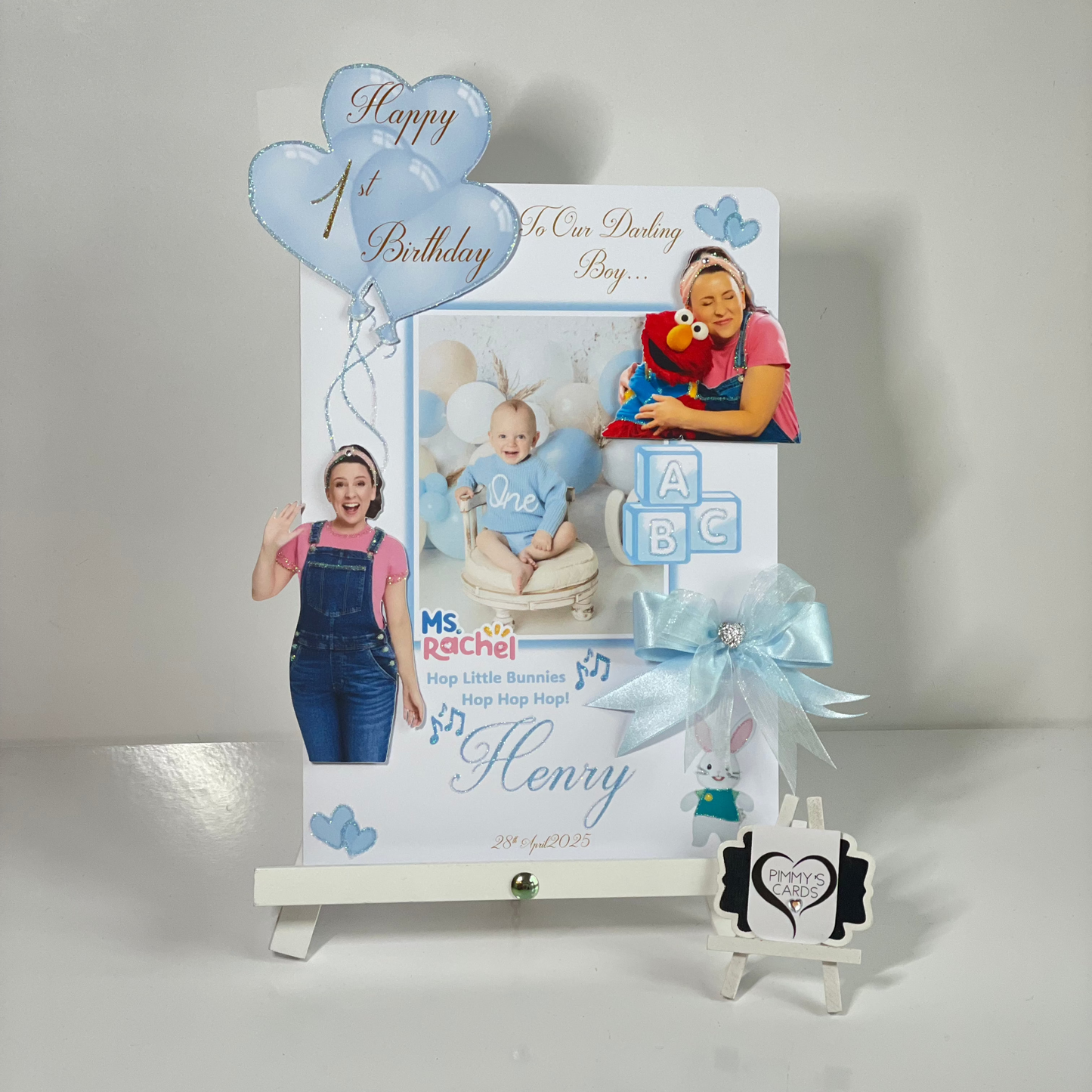 Miss Rachel Theme Photo 3D Pop Out Card