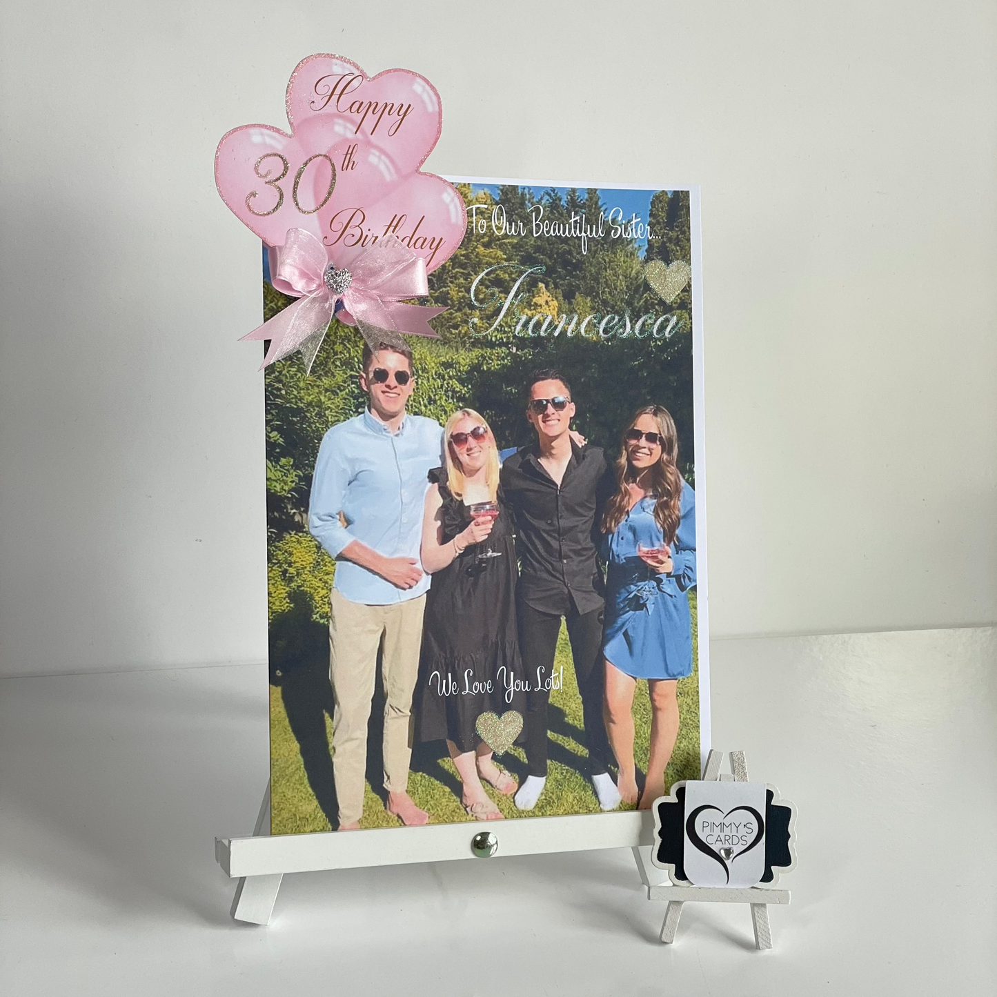 Deluxe Photo Overlay With 3D Balloon Hearts