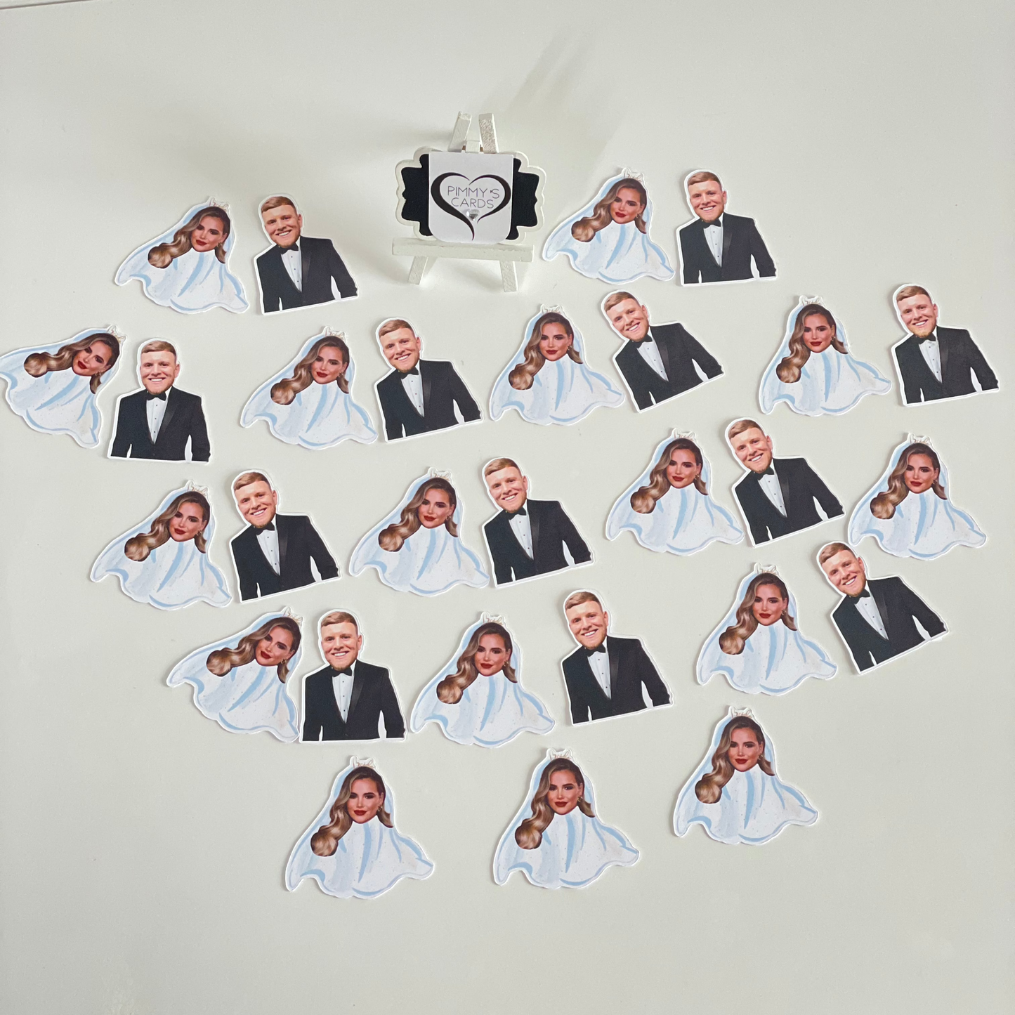 Personalised Face Bridal Confetti - Pack Of 50
