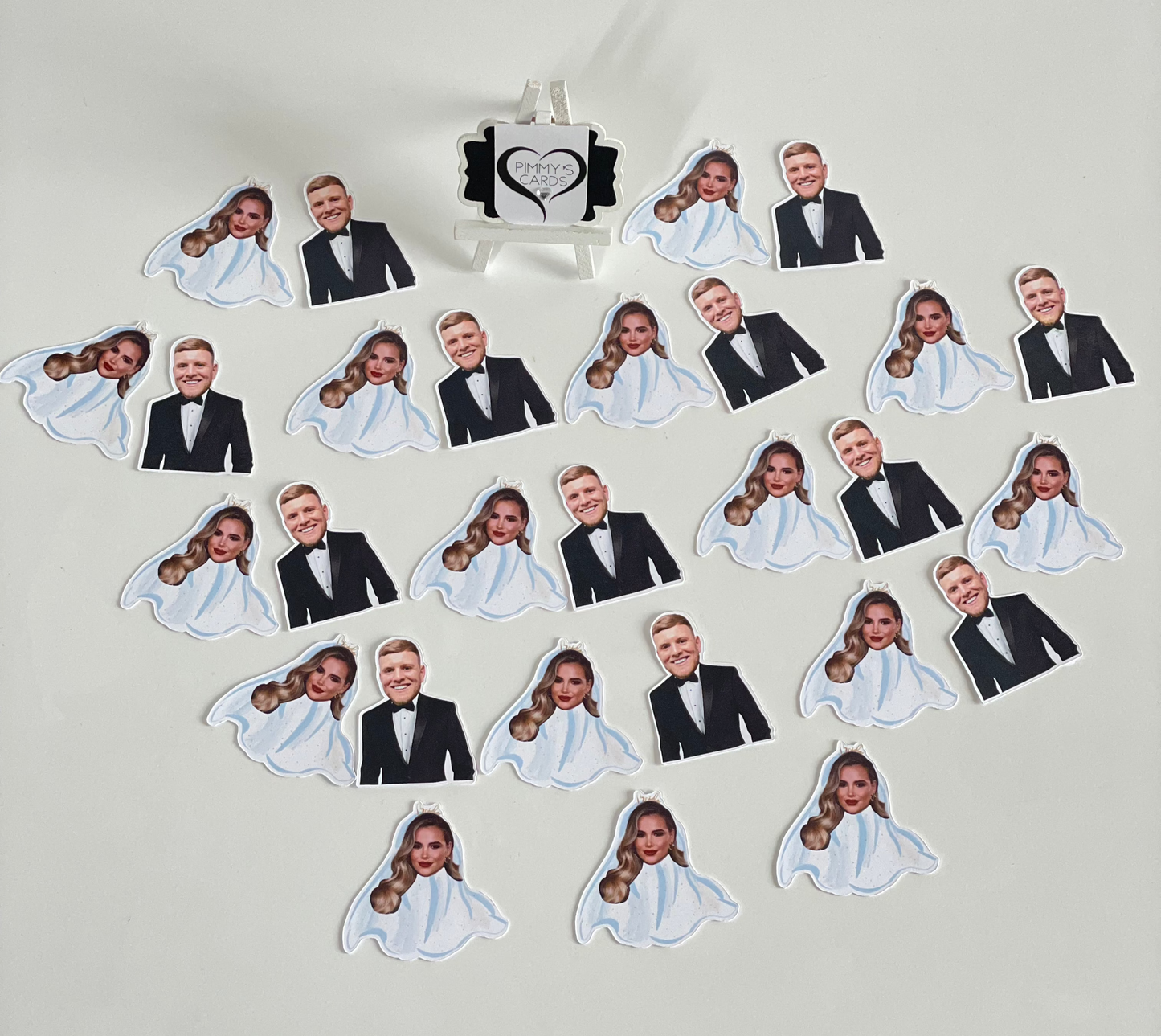 Personalised Face Bridal Confetti - Pack Of 50