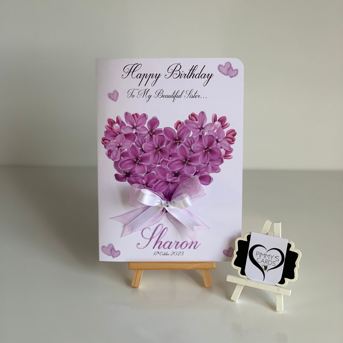 Purple Flower Heart