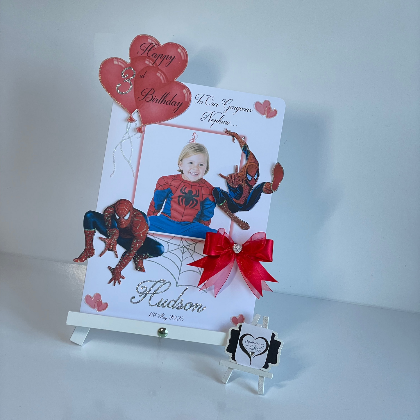 Spiderman Theme Photo 3D Pop Out Card