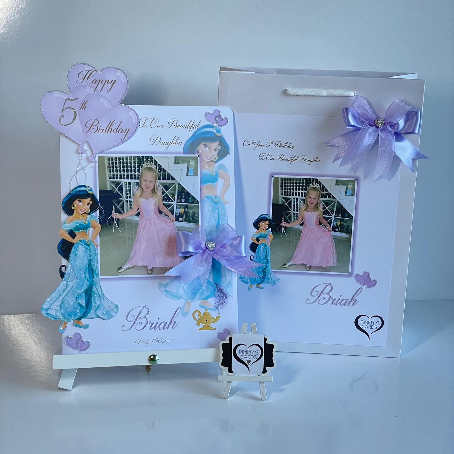 Princess Jasmine Photo 3D Pop Out Card
