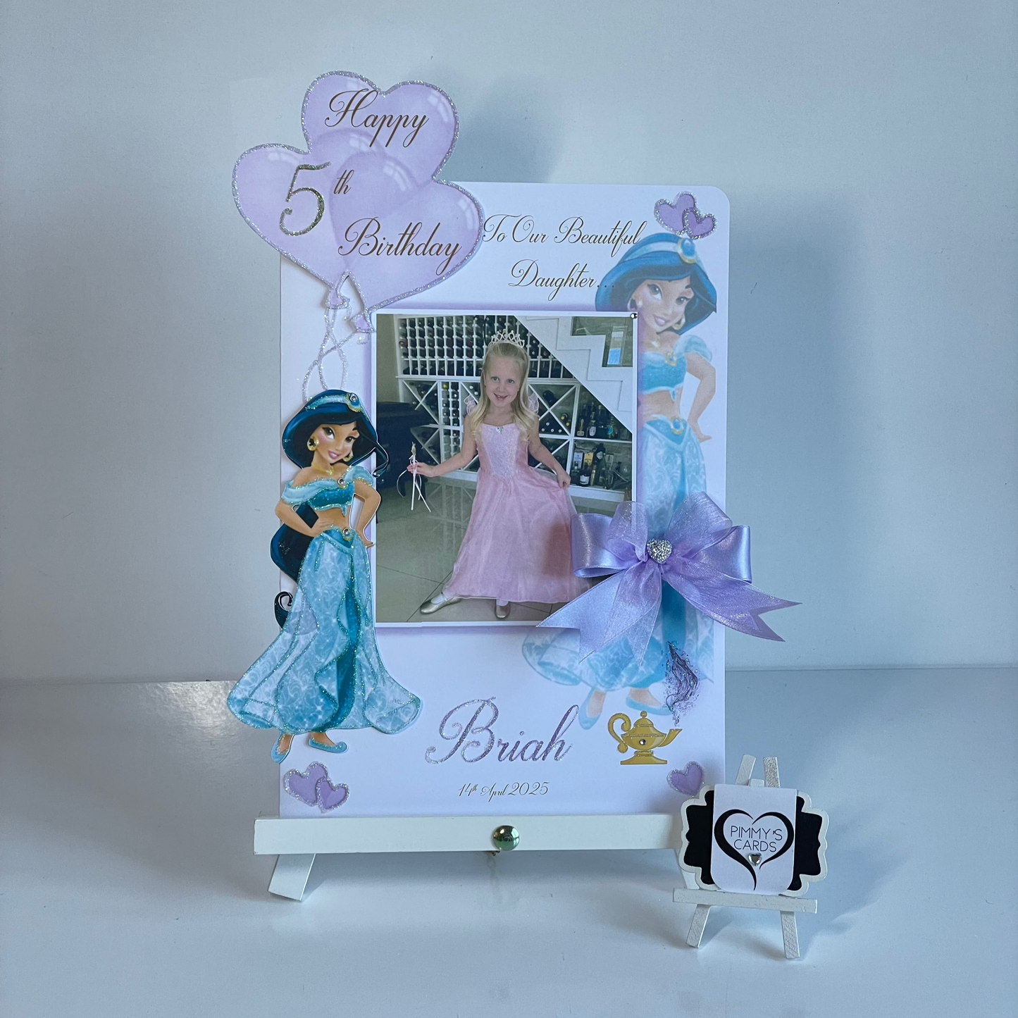 Princess Jasmine Photo 3D Pop Out Card
