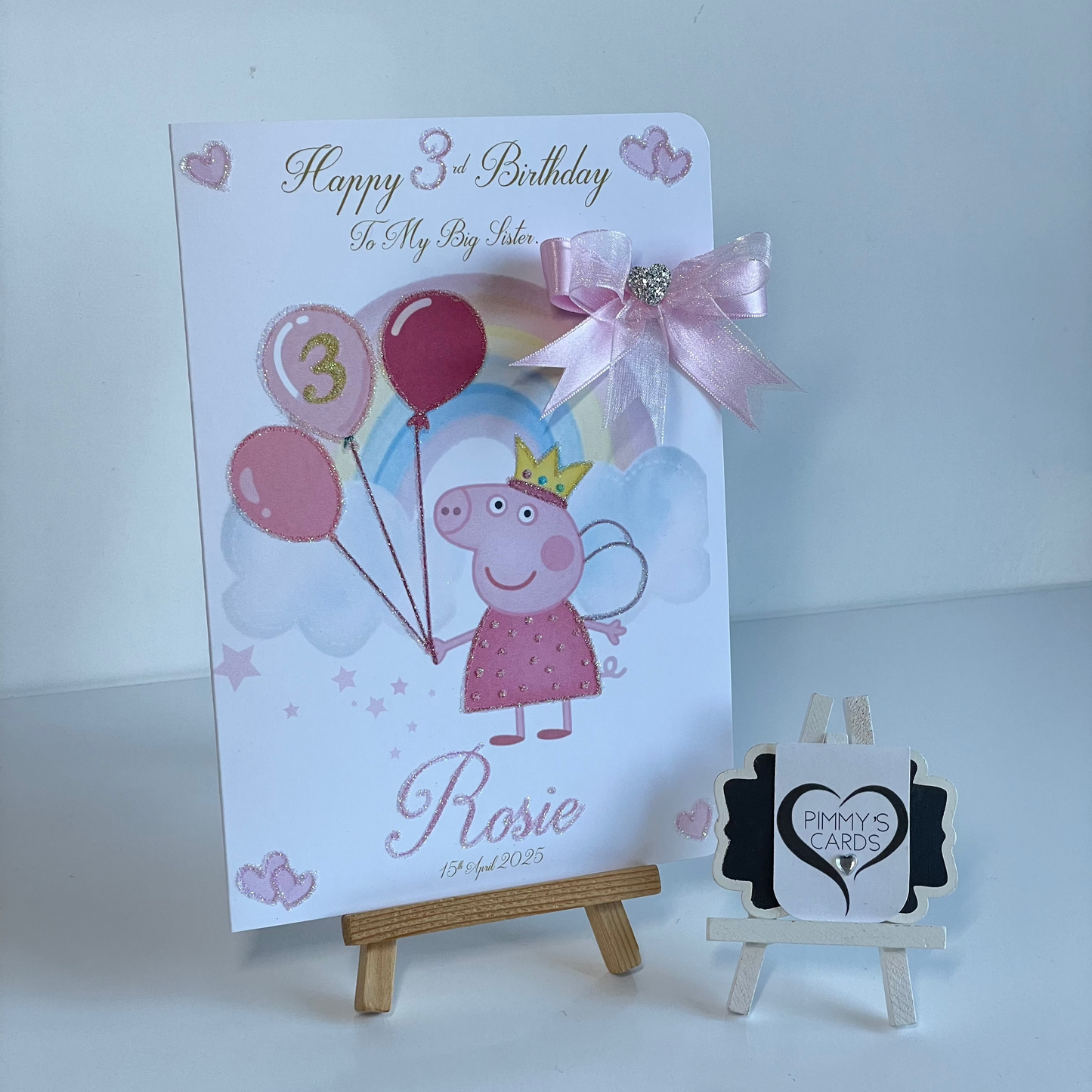 Peppa Pig Rainbow Holding Balloons