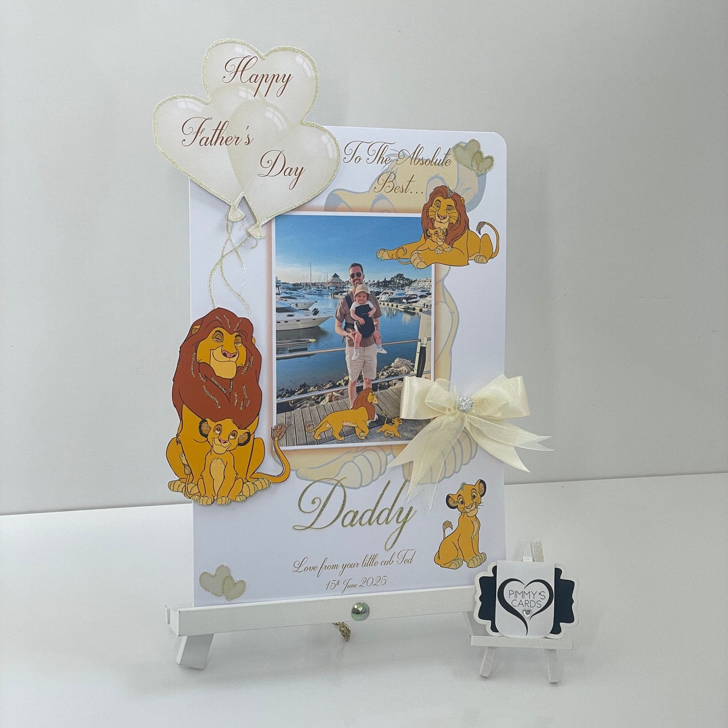 The Lion King Mufasa & Simba Photo 3D Pop Out Card