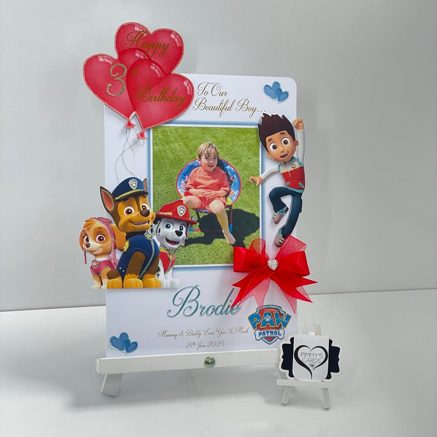 Paw Patrol Theme Photo 3D Pop Out Card