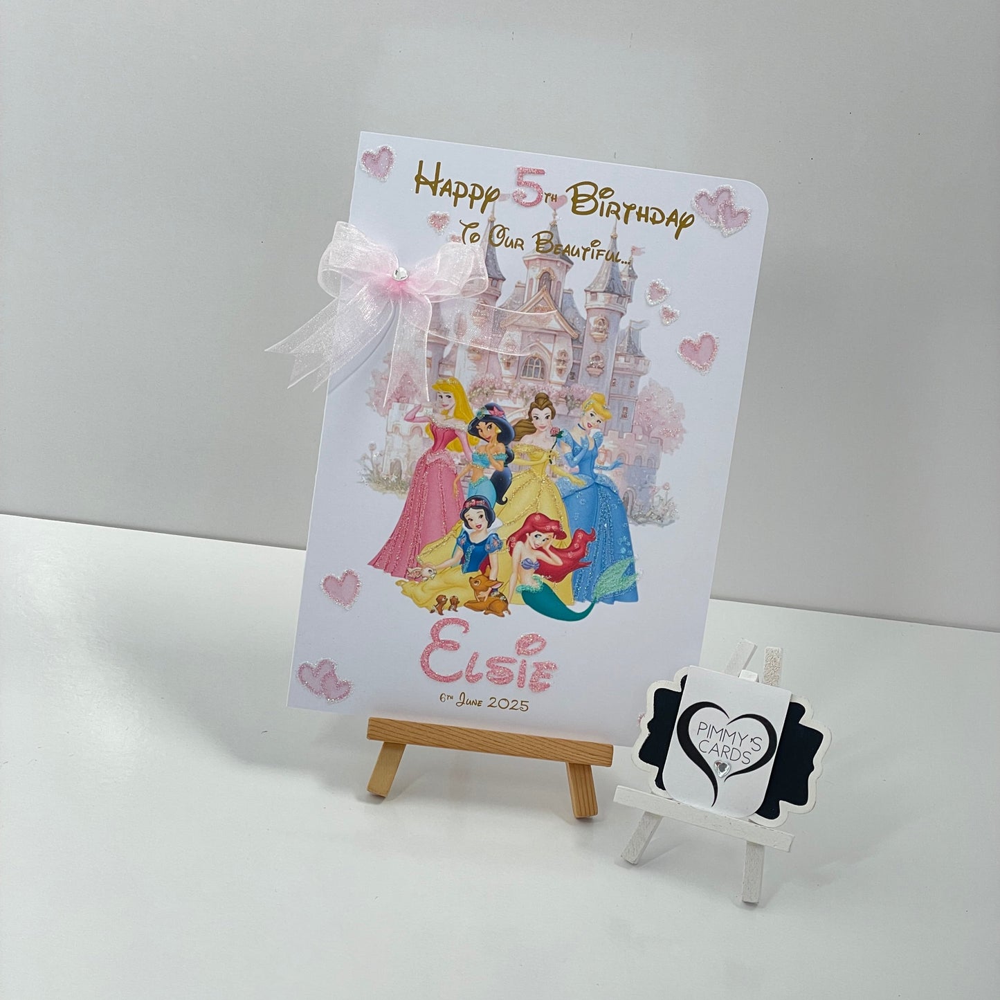 Disney Princesses Castle Themed Card