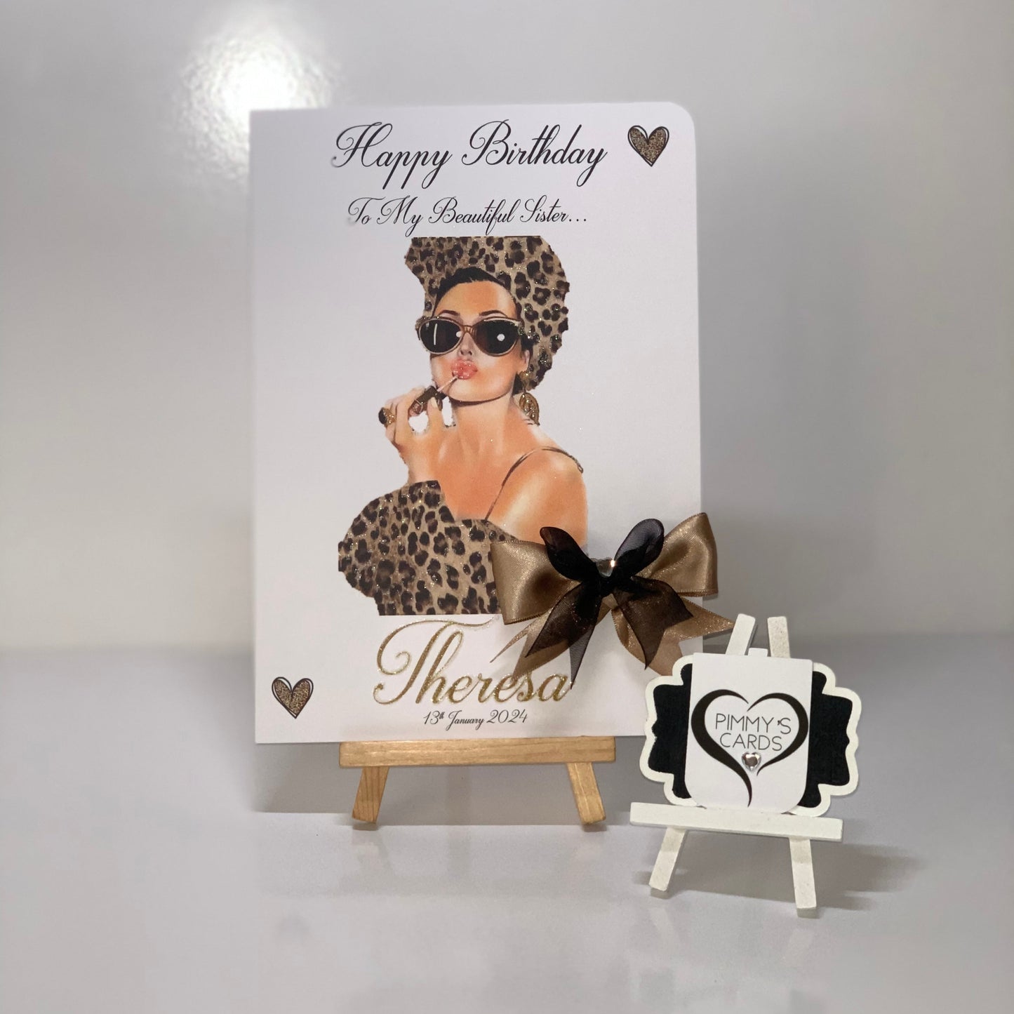 Glam Leopard Print Lady