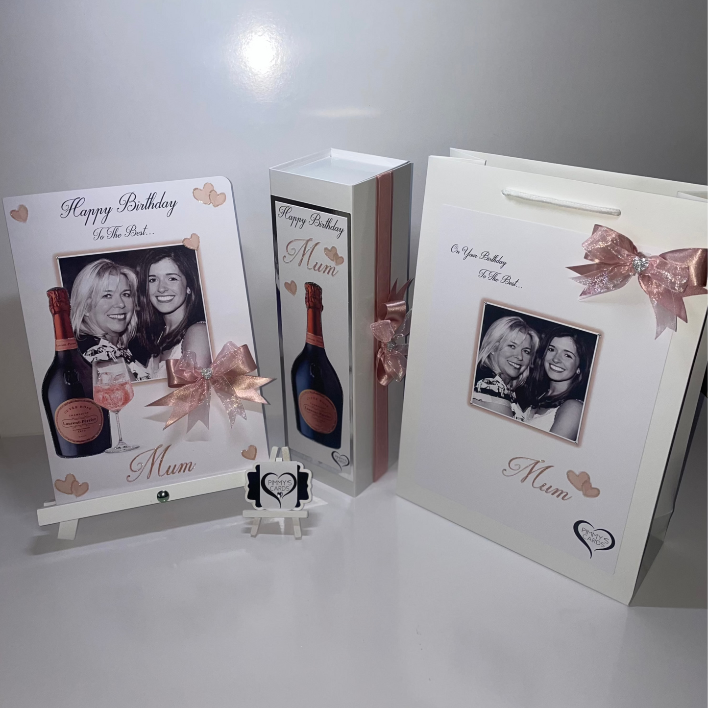 LP Champagne Rose Pink Photo Card
