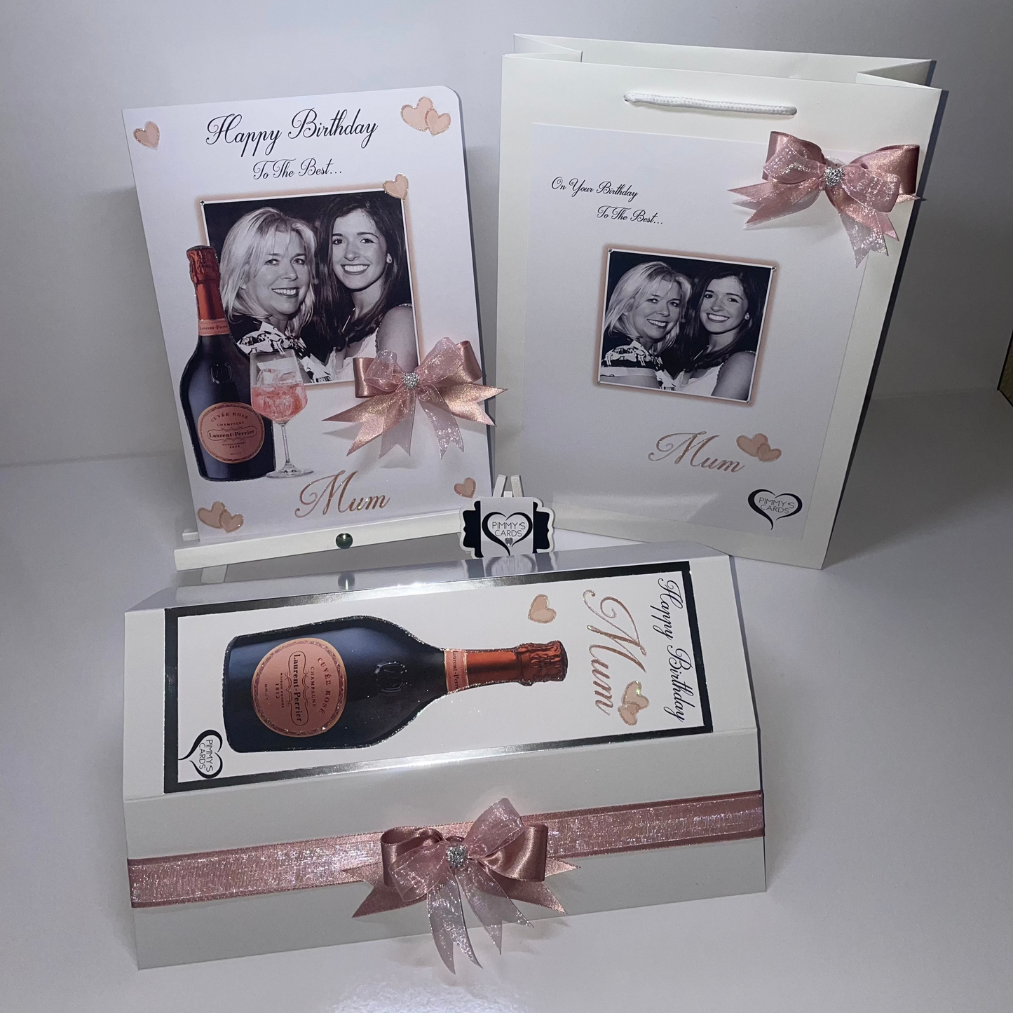 LP Champagne Rose Pink Photo Card
