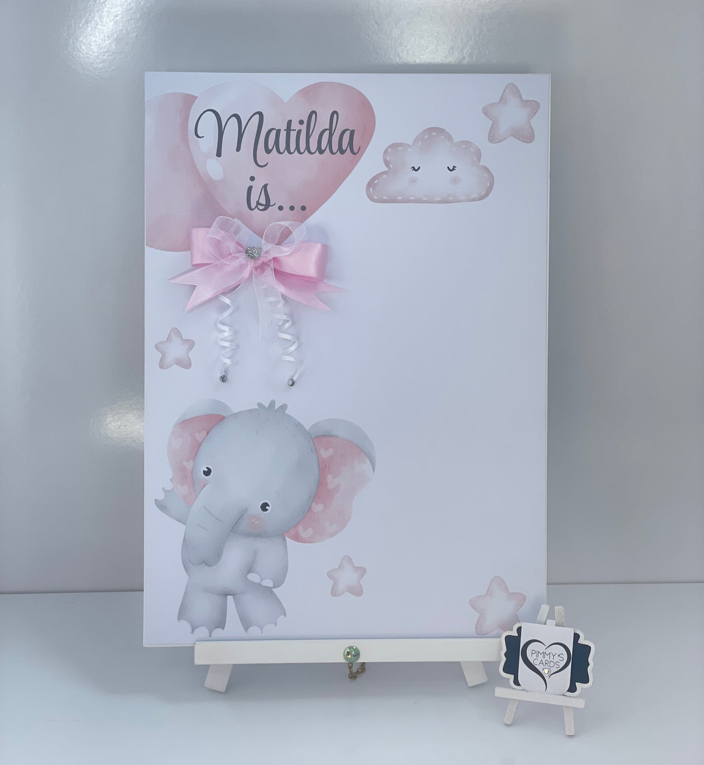 New Born Baby Milestone Bundle- Pink Elephant Theme