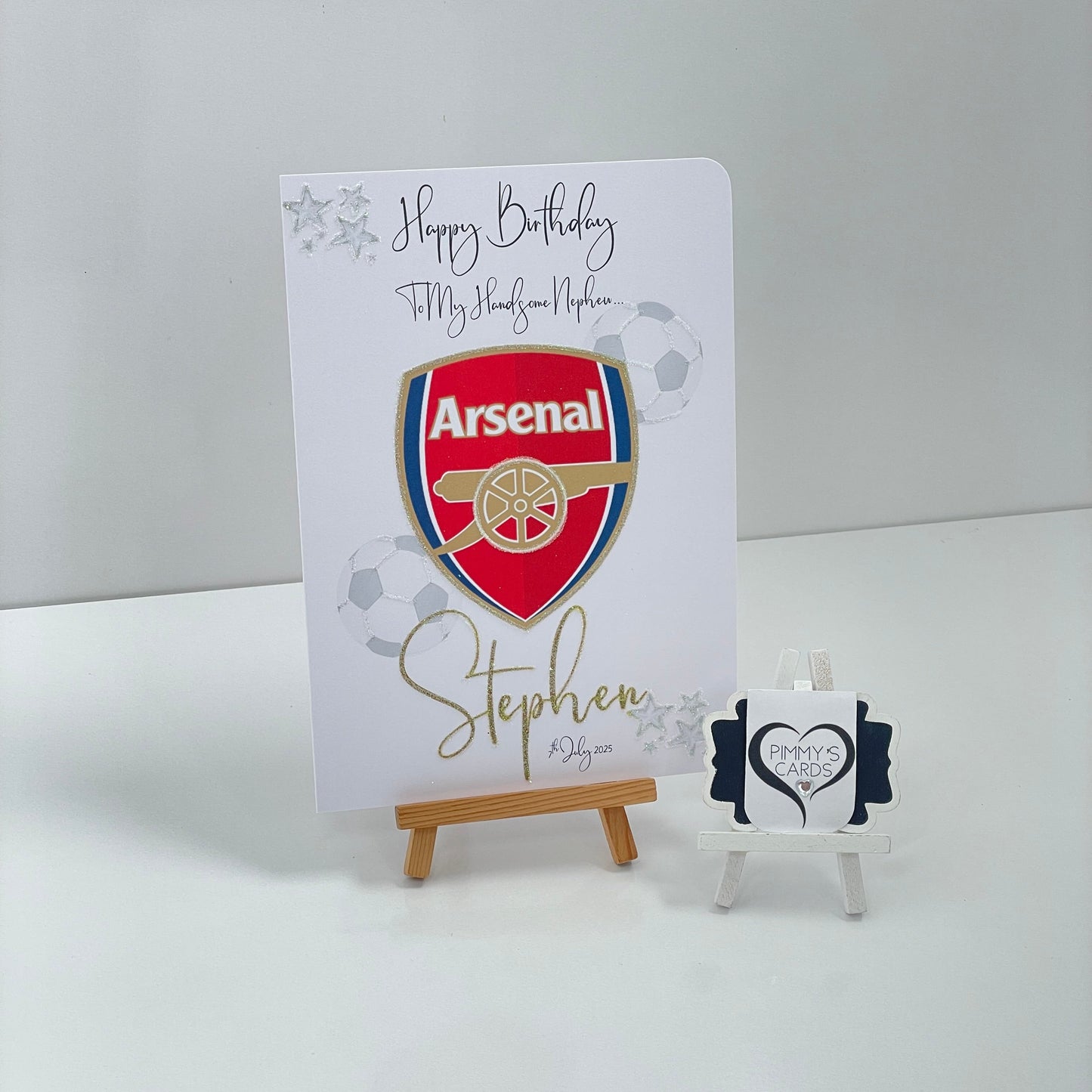 Arsenal Football Theme Card