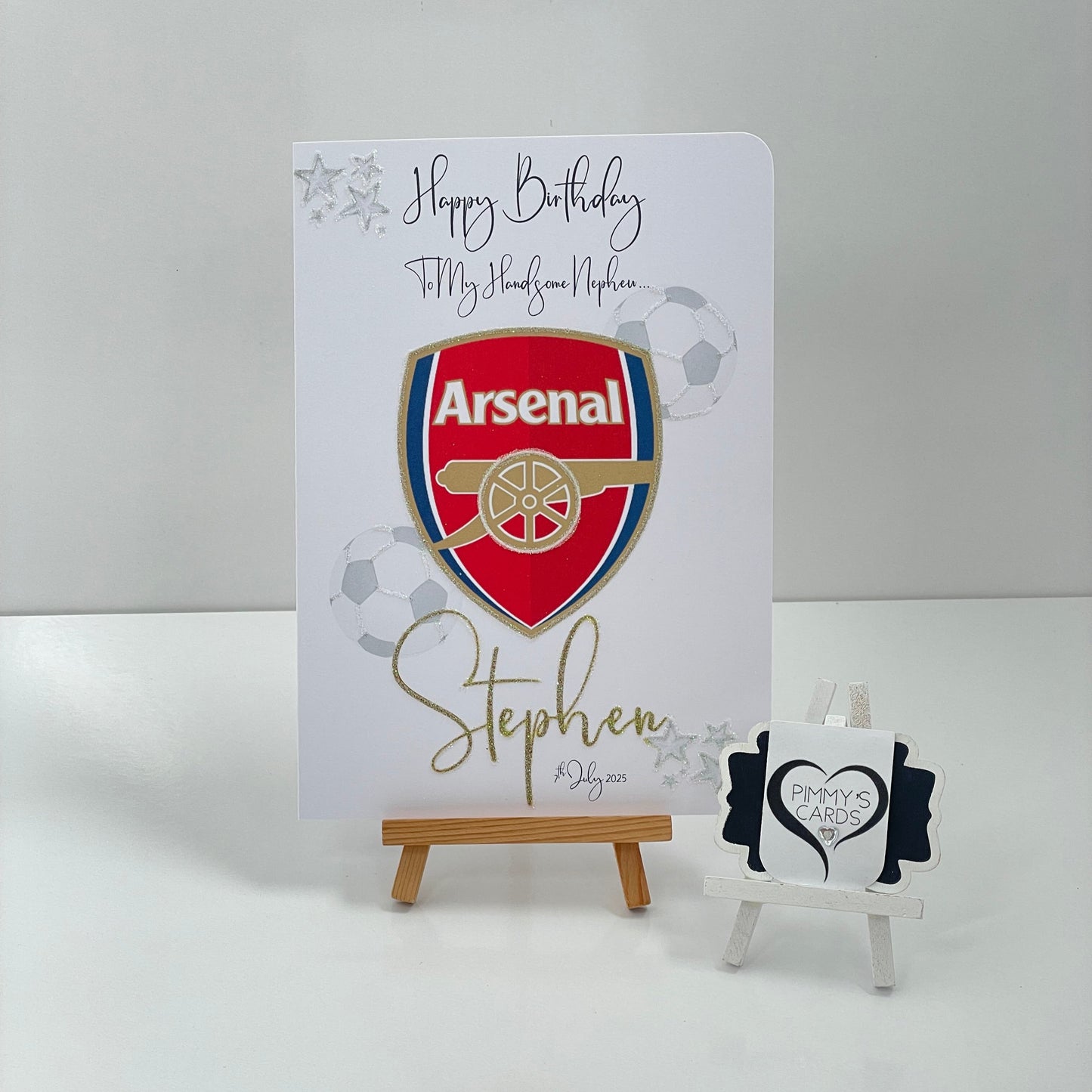 Arsenal Football Theme Card