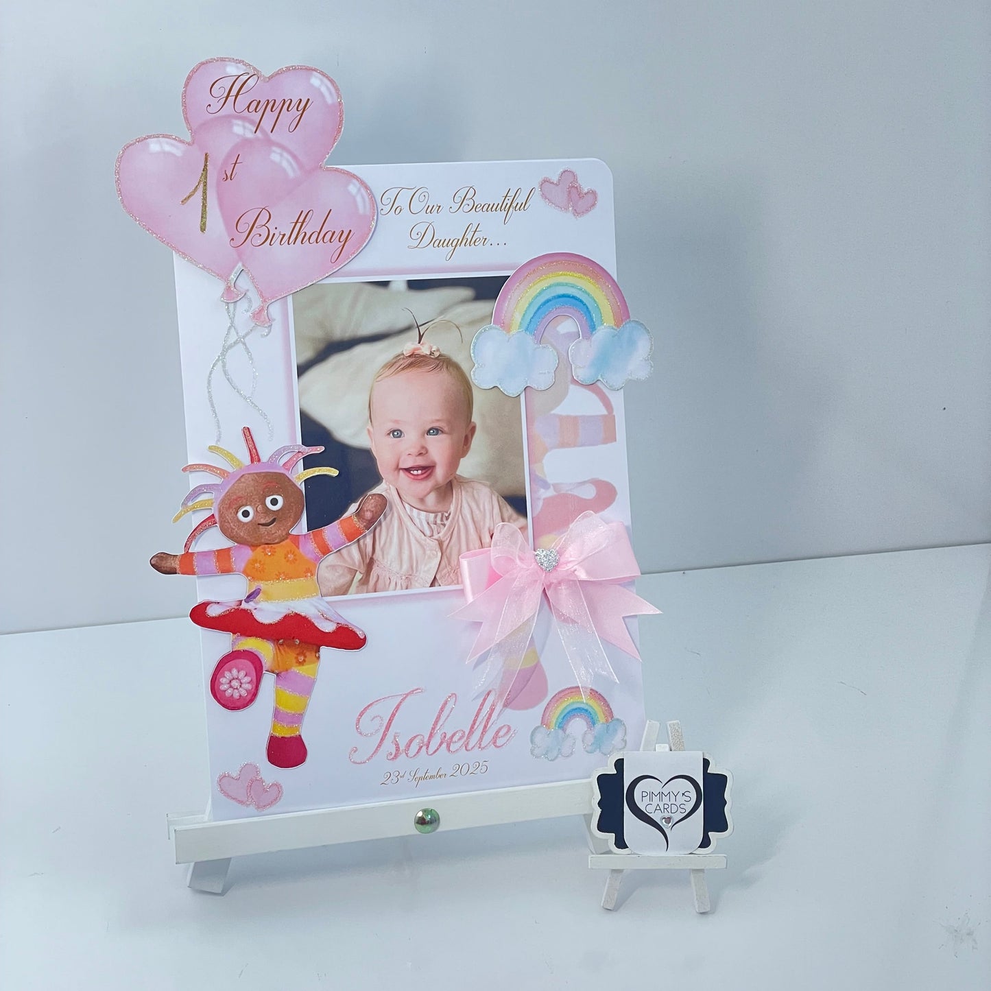 Upsy Daisy Theme Photo 3D Pop Out Card