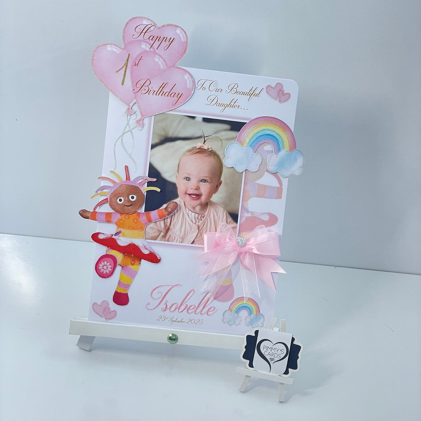 Upsy Daisy Theme Photo 3D Pop Out Card