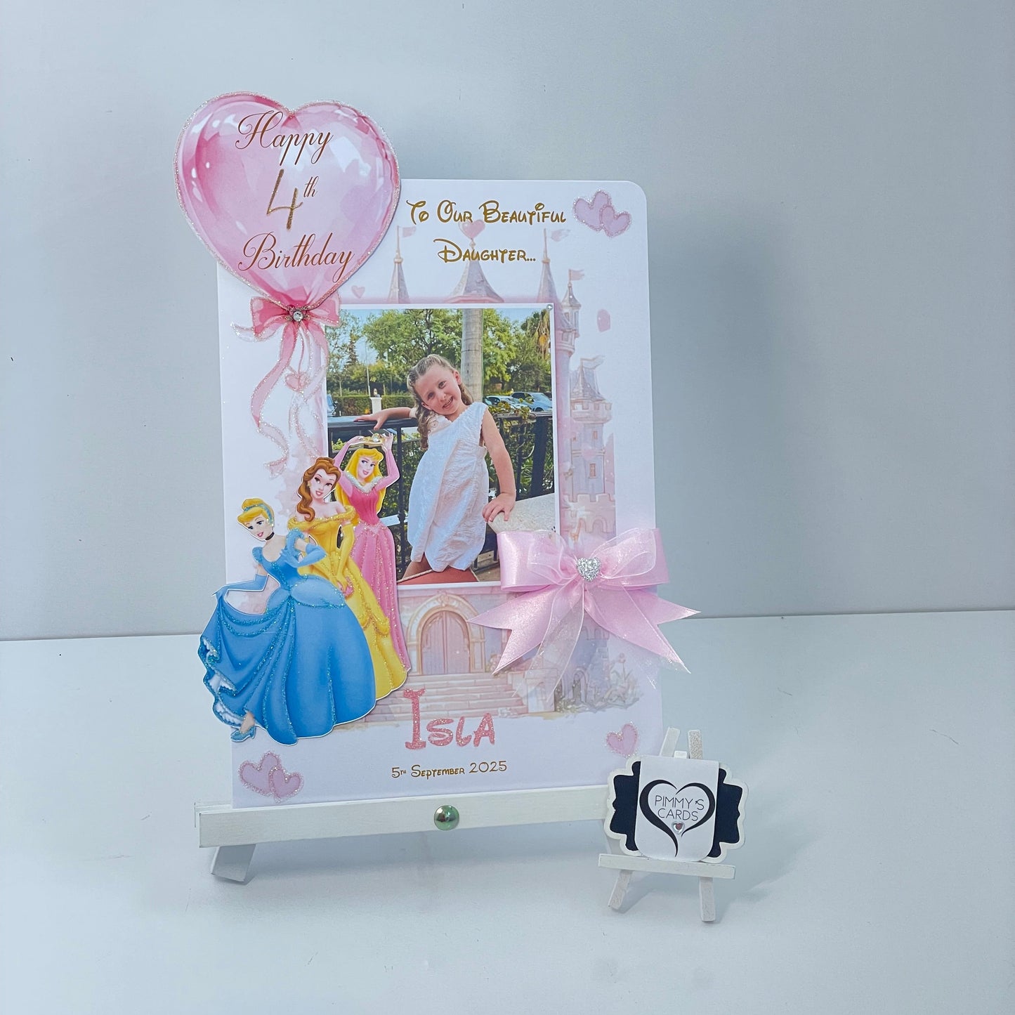 Disney Princesses Castle Theme Photo 3D Pop Out Card
