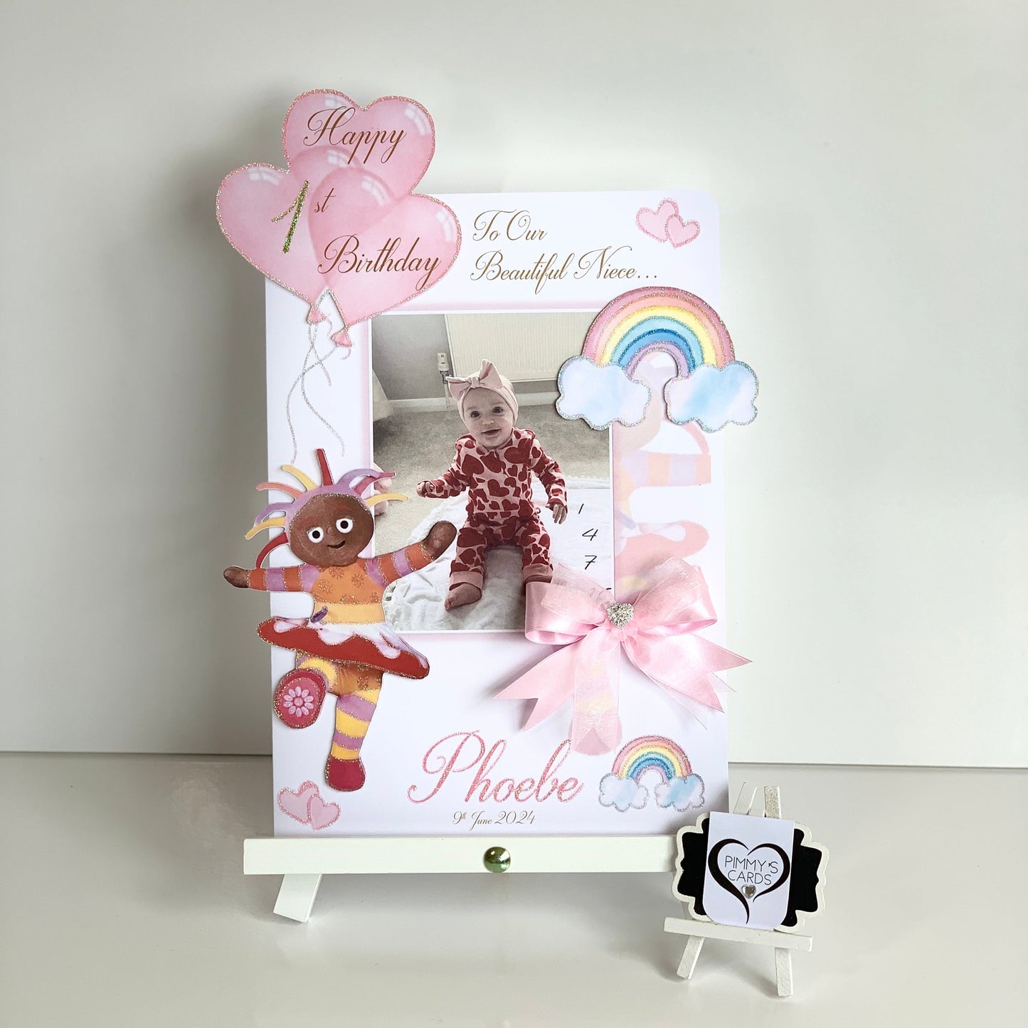 Upsy Daisy Theme Photo 3D Pop Out Card