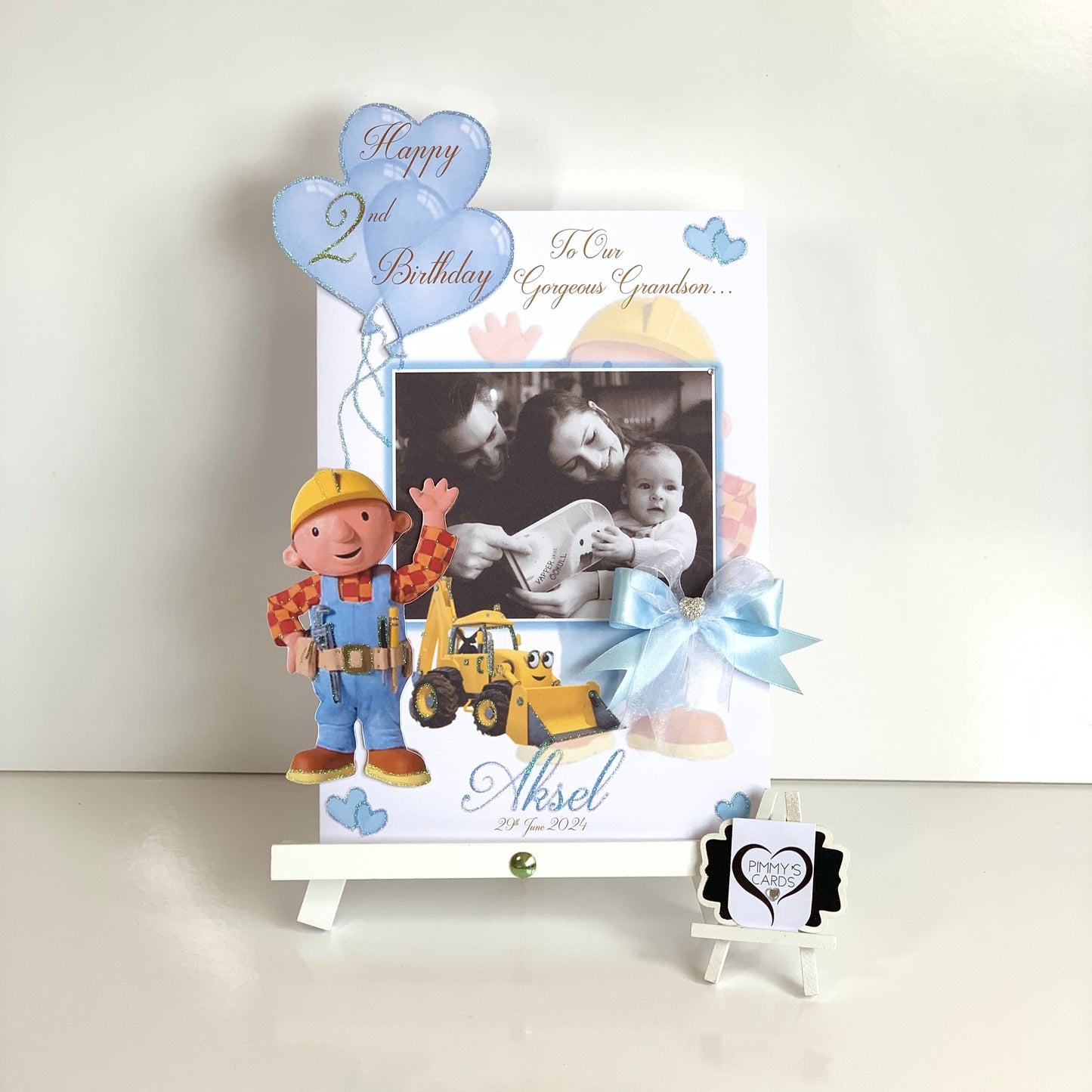 Bob The Builder Theme Photo 3D Pop Out Card